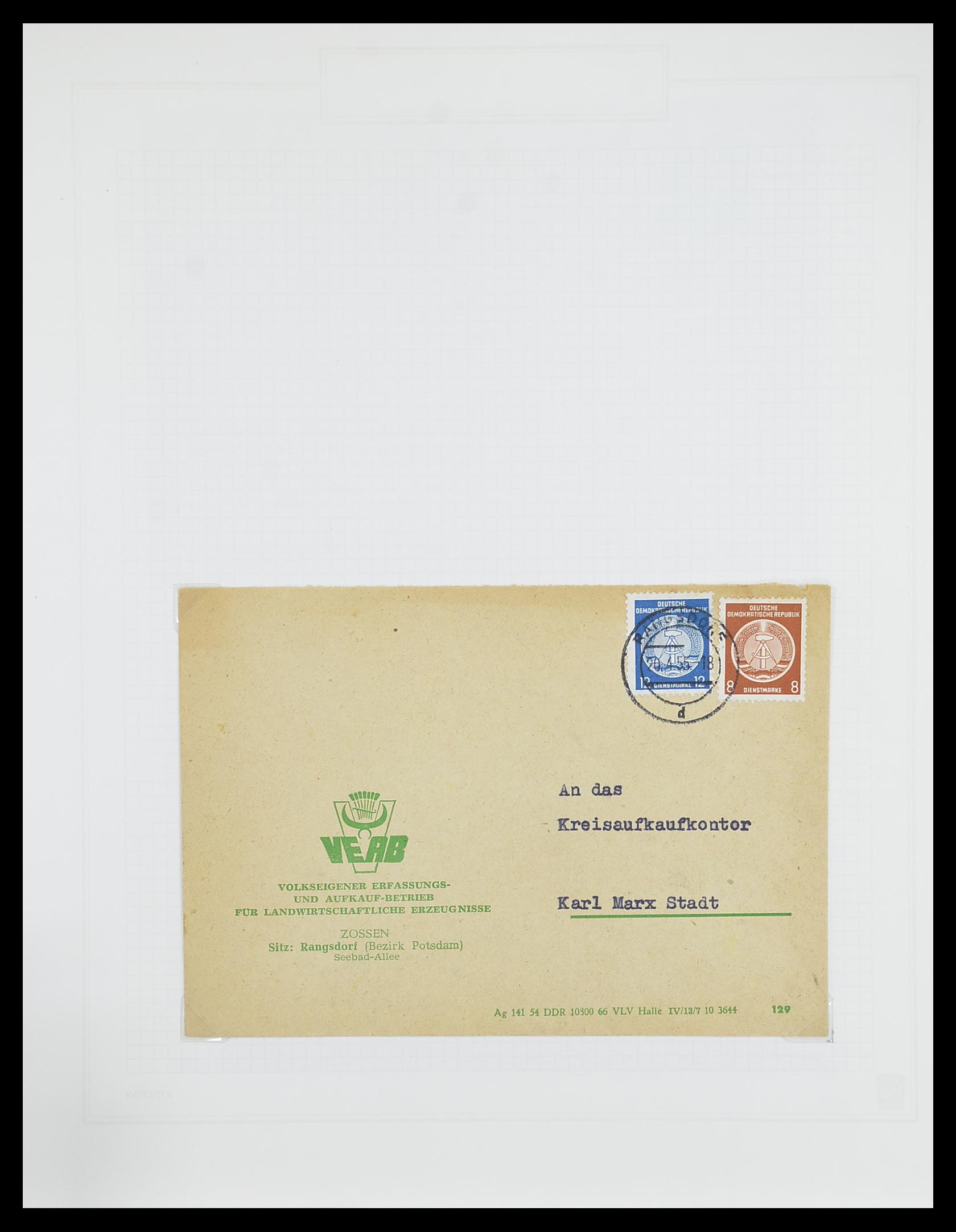 33821 048 - Stamp collection 33821 DDR service.