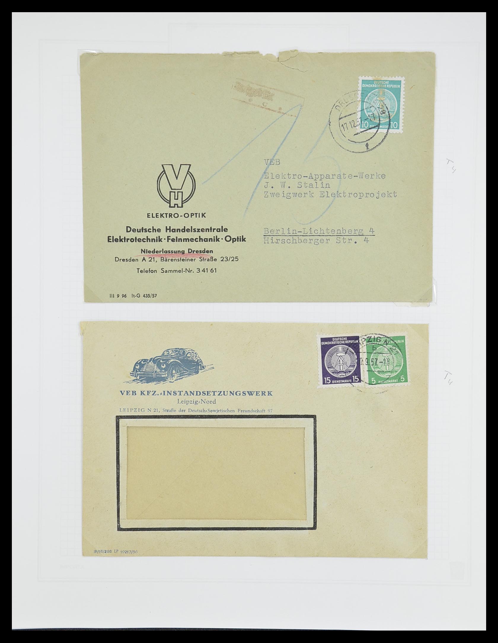 33821 050 - Stamp collection 33821 DDR service.