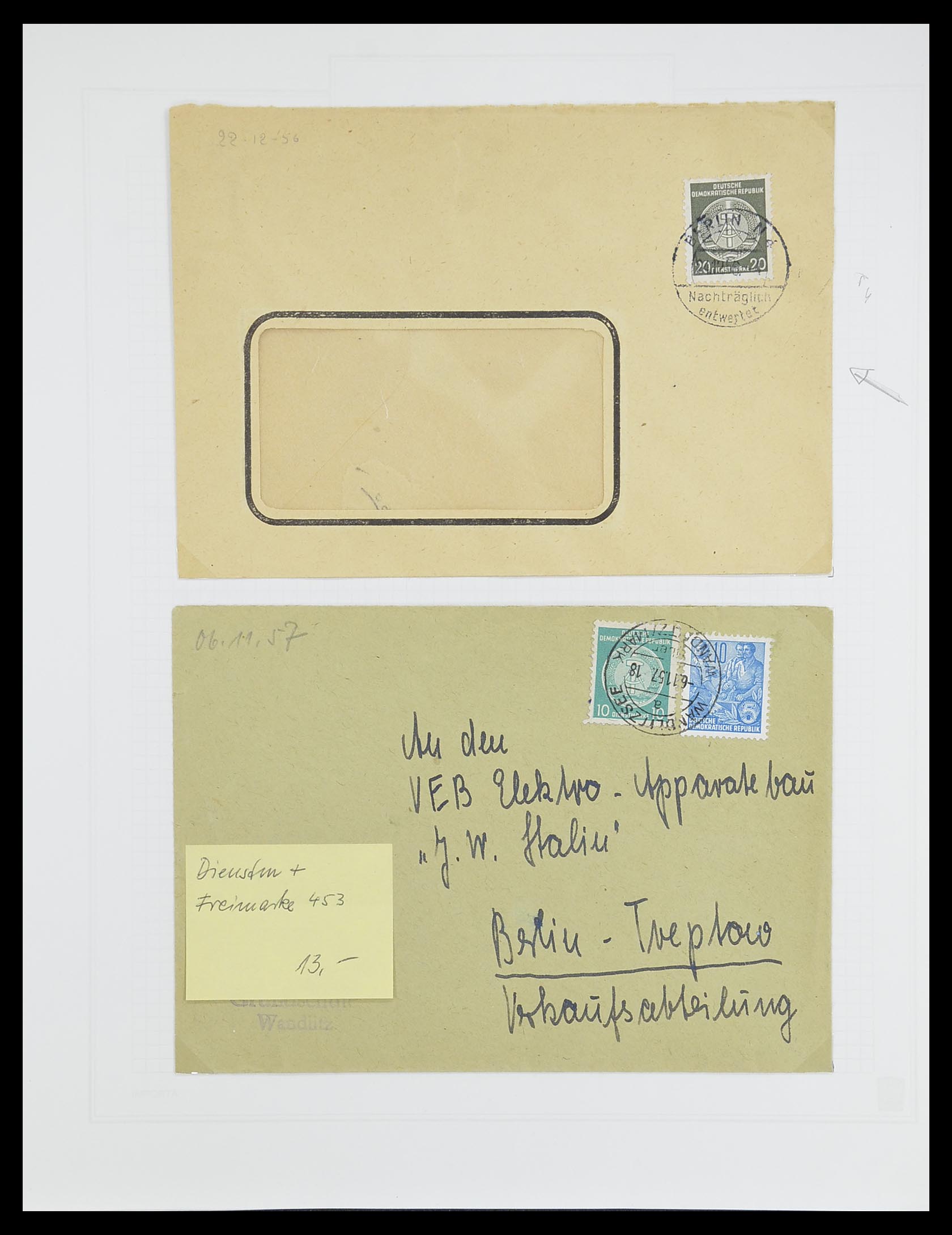33821 051 - Stamp collection 33821 DDR service.