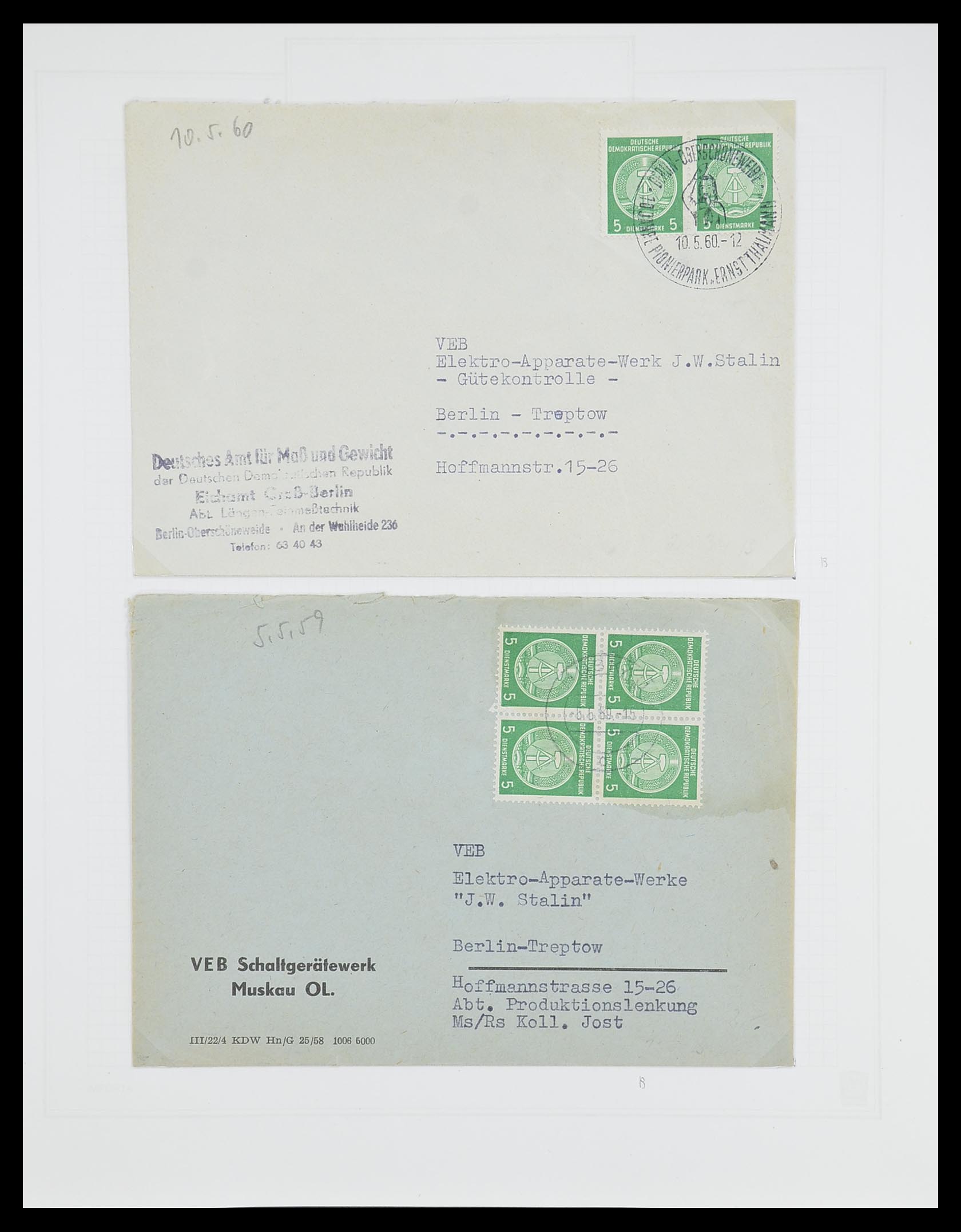 33821 079 - Stamp collection 33821 DDR service.