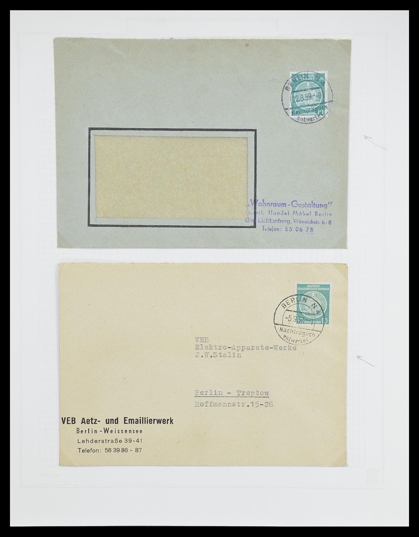 33821 081 - Stamp collection 33821 DDR service.