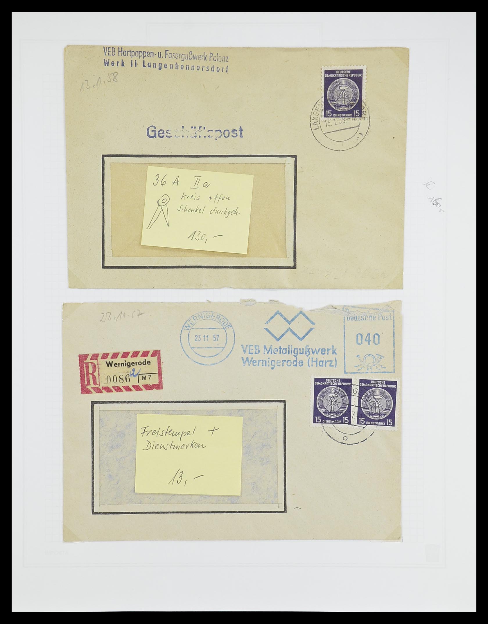 33821 084 - Stamp collection 33821 DDR service.