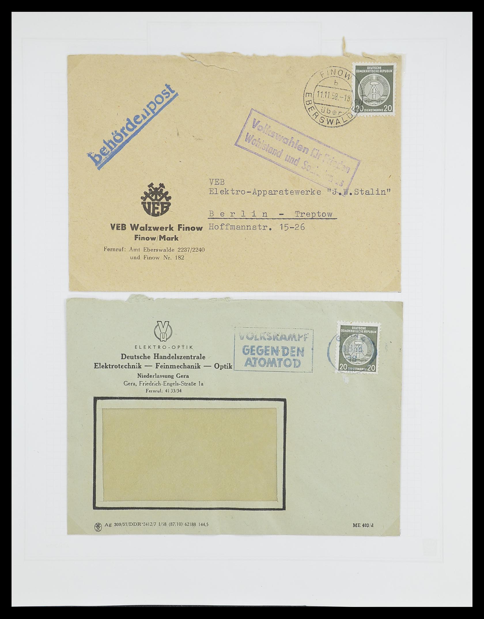 33821 086 - Stamp collection 33821 DDR service.