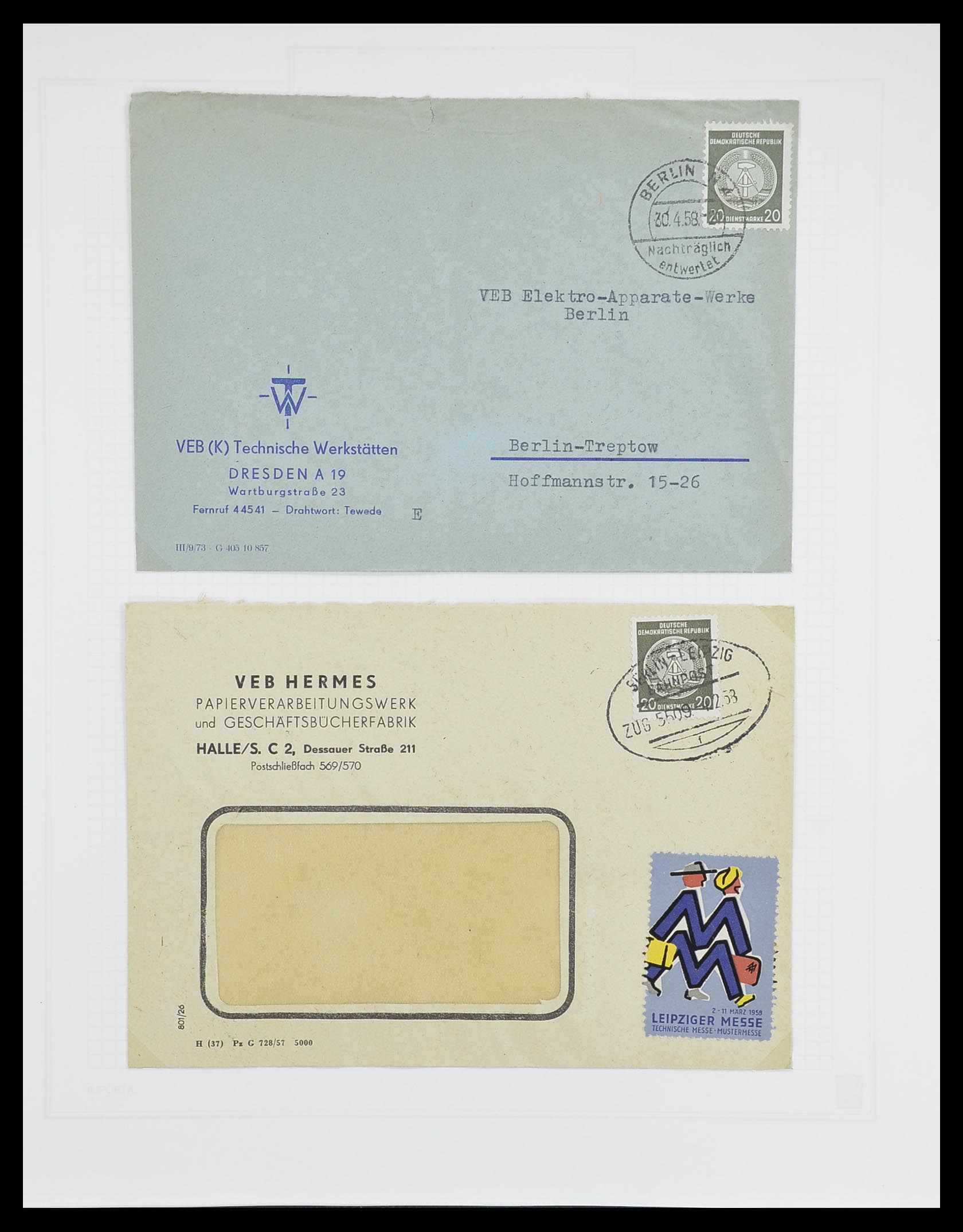 33821 087 - Stamp collection 33821 DDR service.