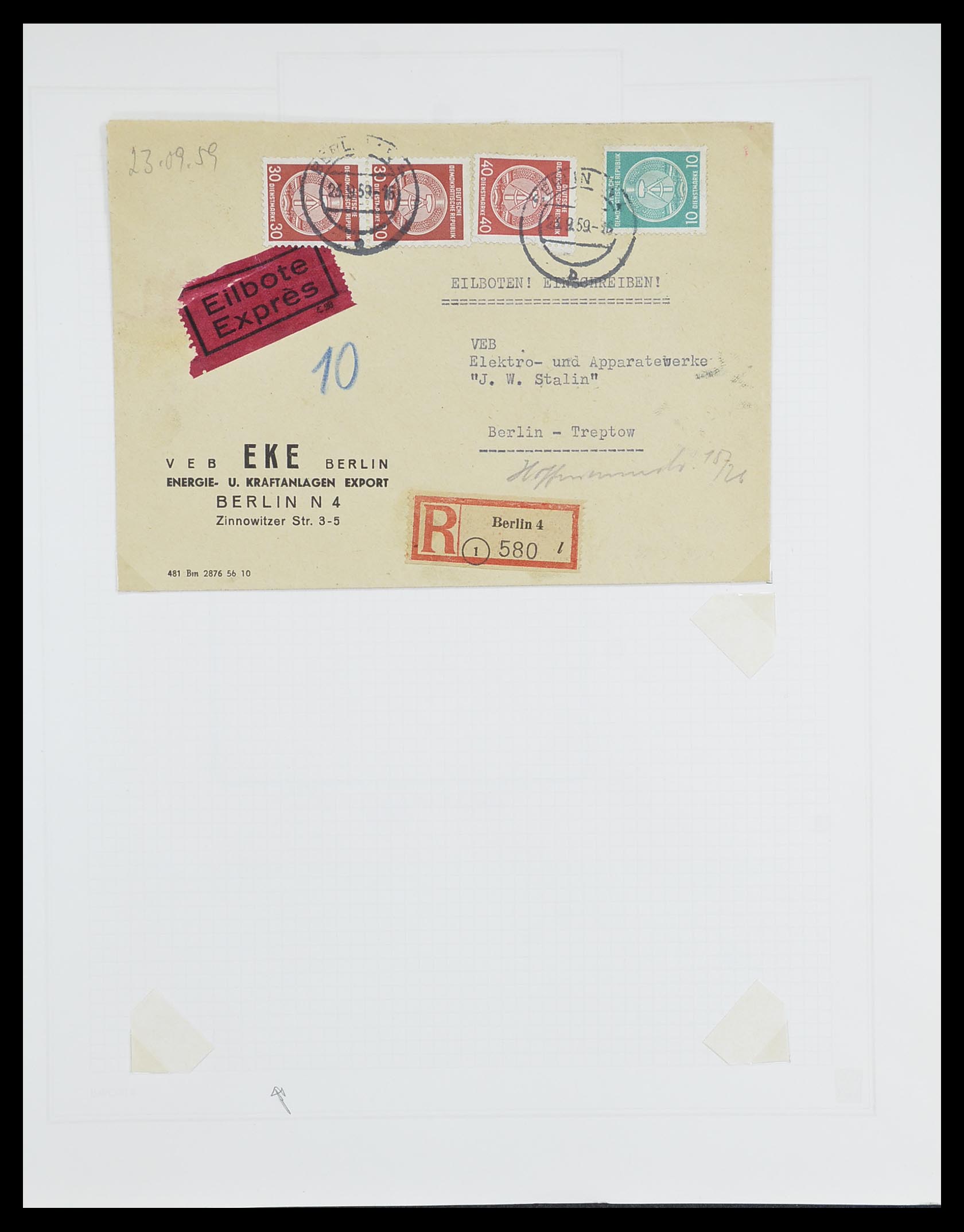 33821 094 - Stamp collection 33821 DDR service.
