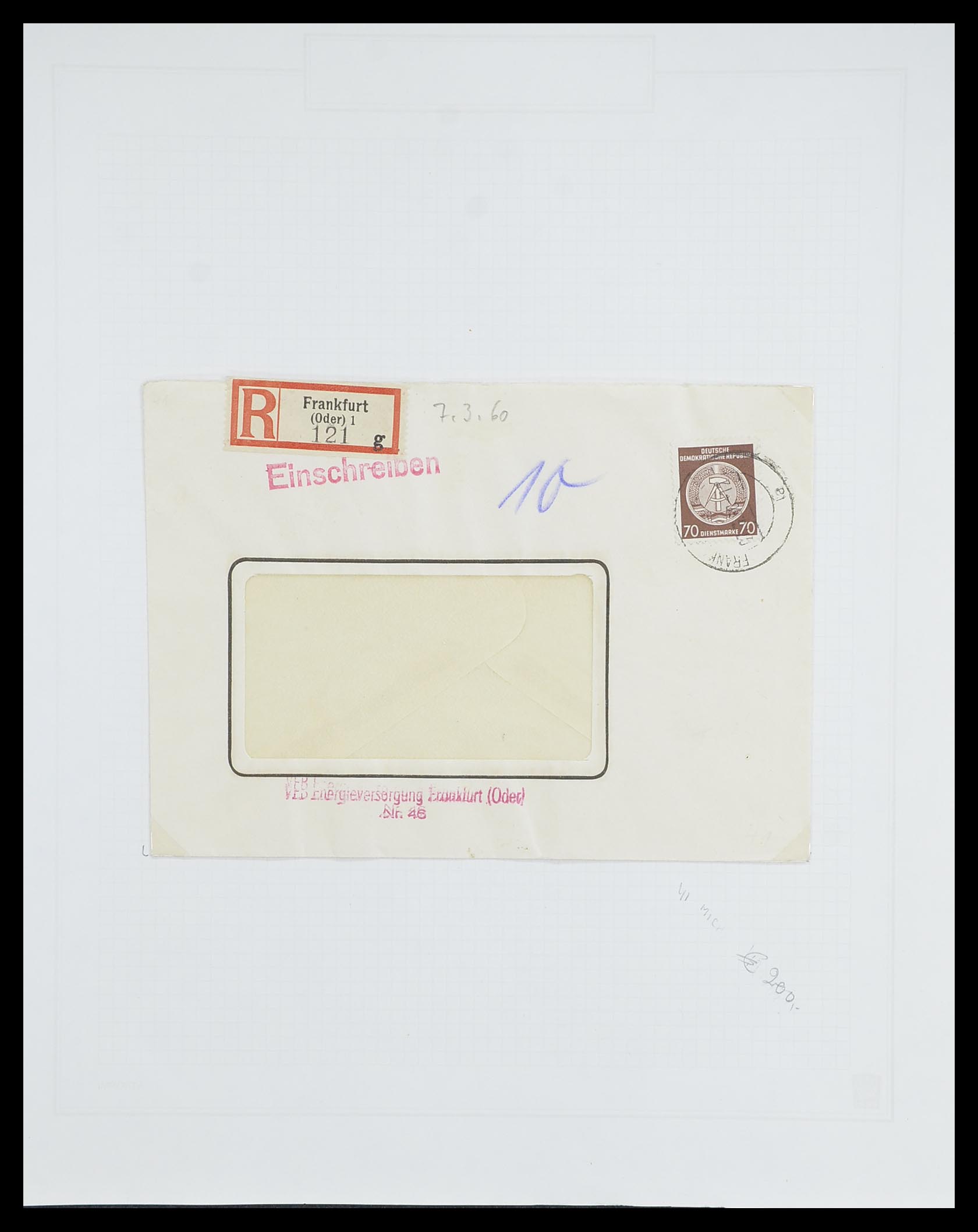 33821 095 - Stamp collection 33821 DDR service.