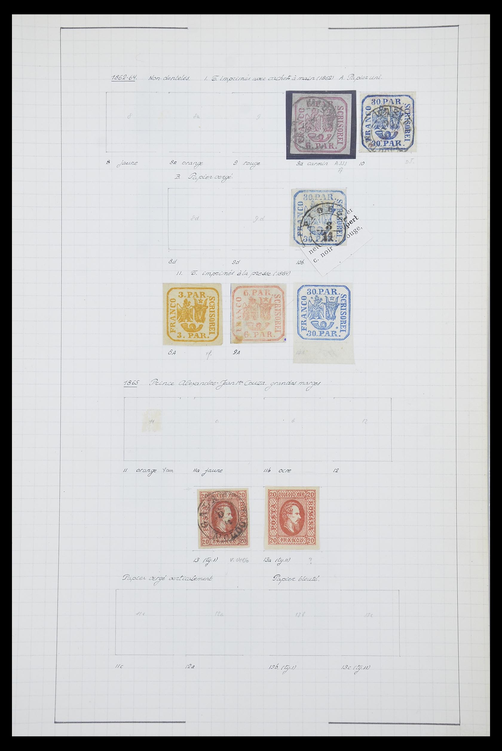 33822 001 - Postzegelverzameling 33822 Roemenië 1862-1940.