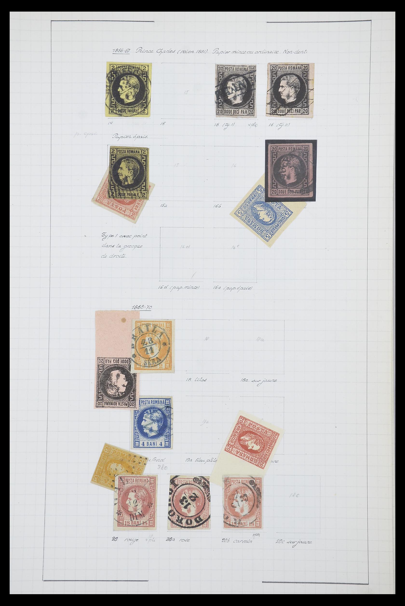 33822 002 - Postzegelverzameling 33822 Roemenië 1862-1940.