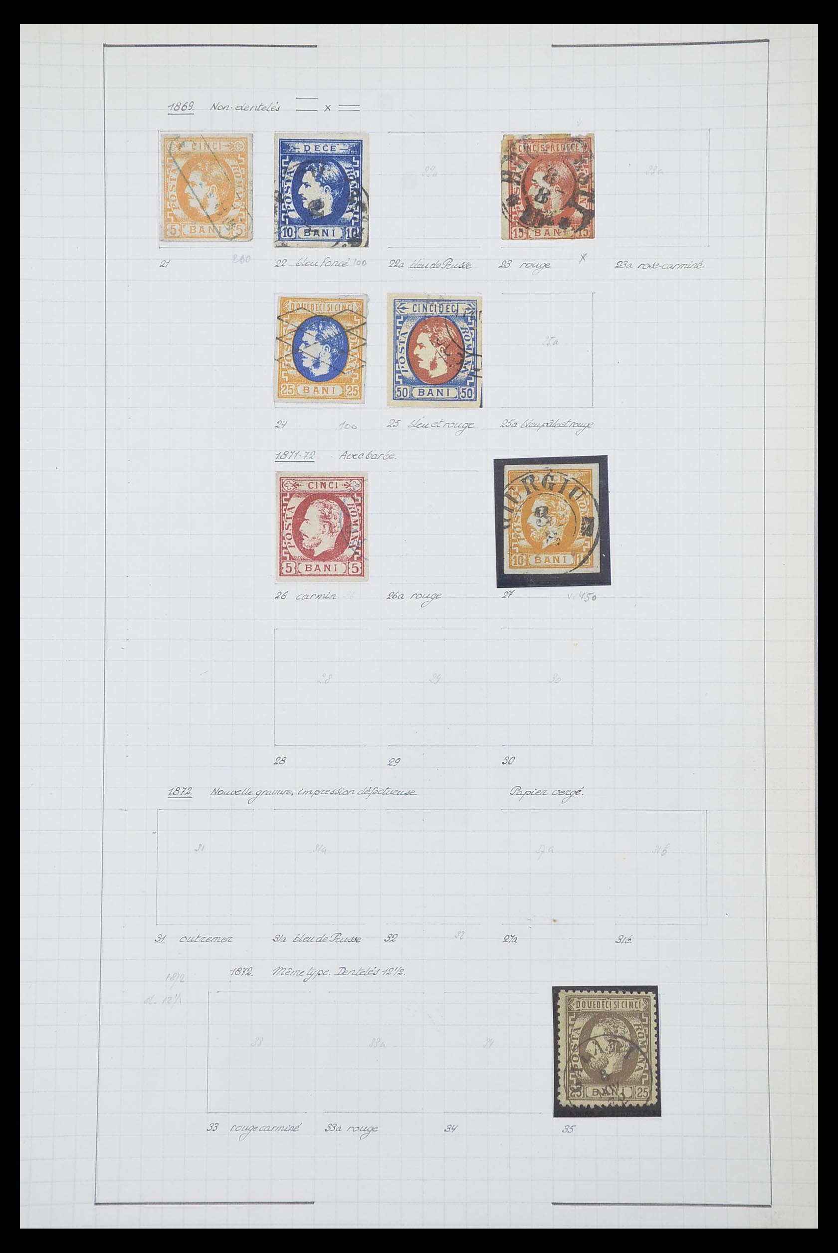 33822 003 - Postzegelverzameling 33822 Roemenië 1862-1940.