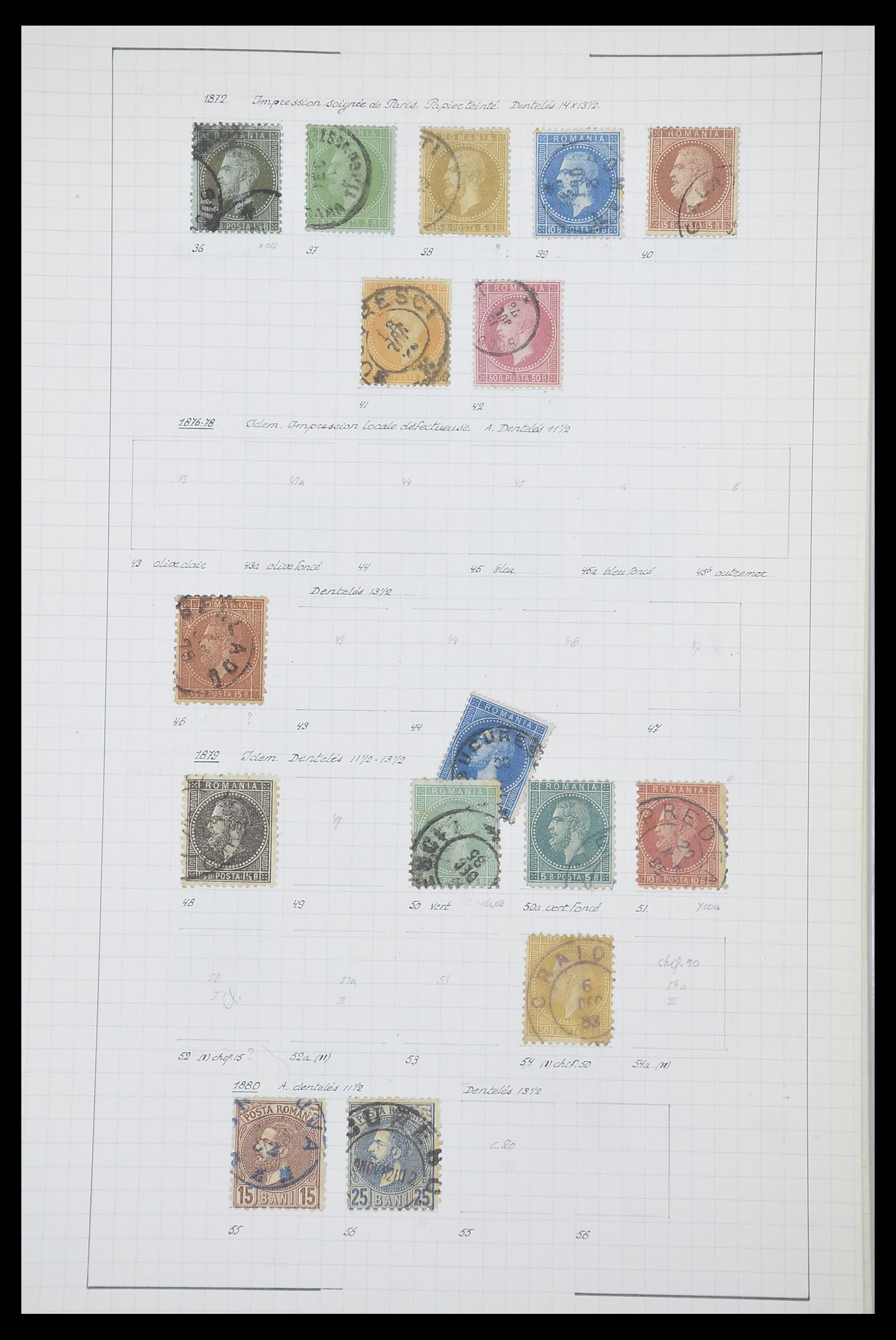 33822 004 - Postzegelverzameling 33822 Roemenië 1862-1940.