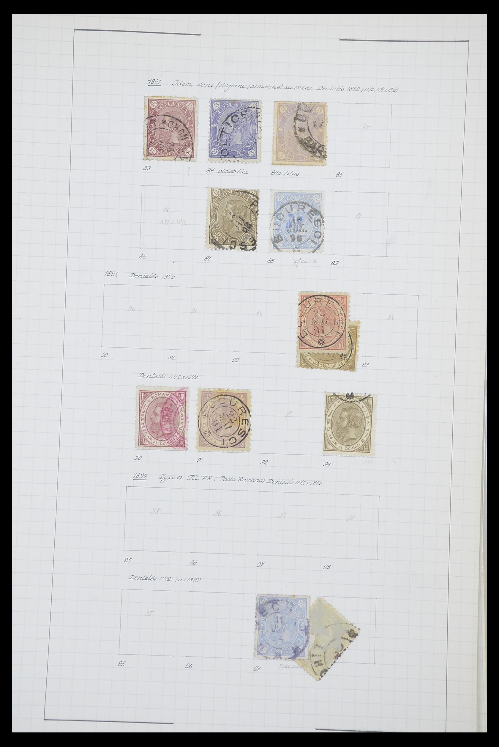33822 006 - Postzegelverzameling 33822 Roemenië 1862-1940.