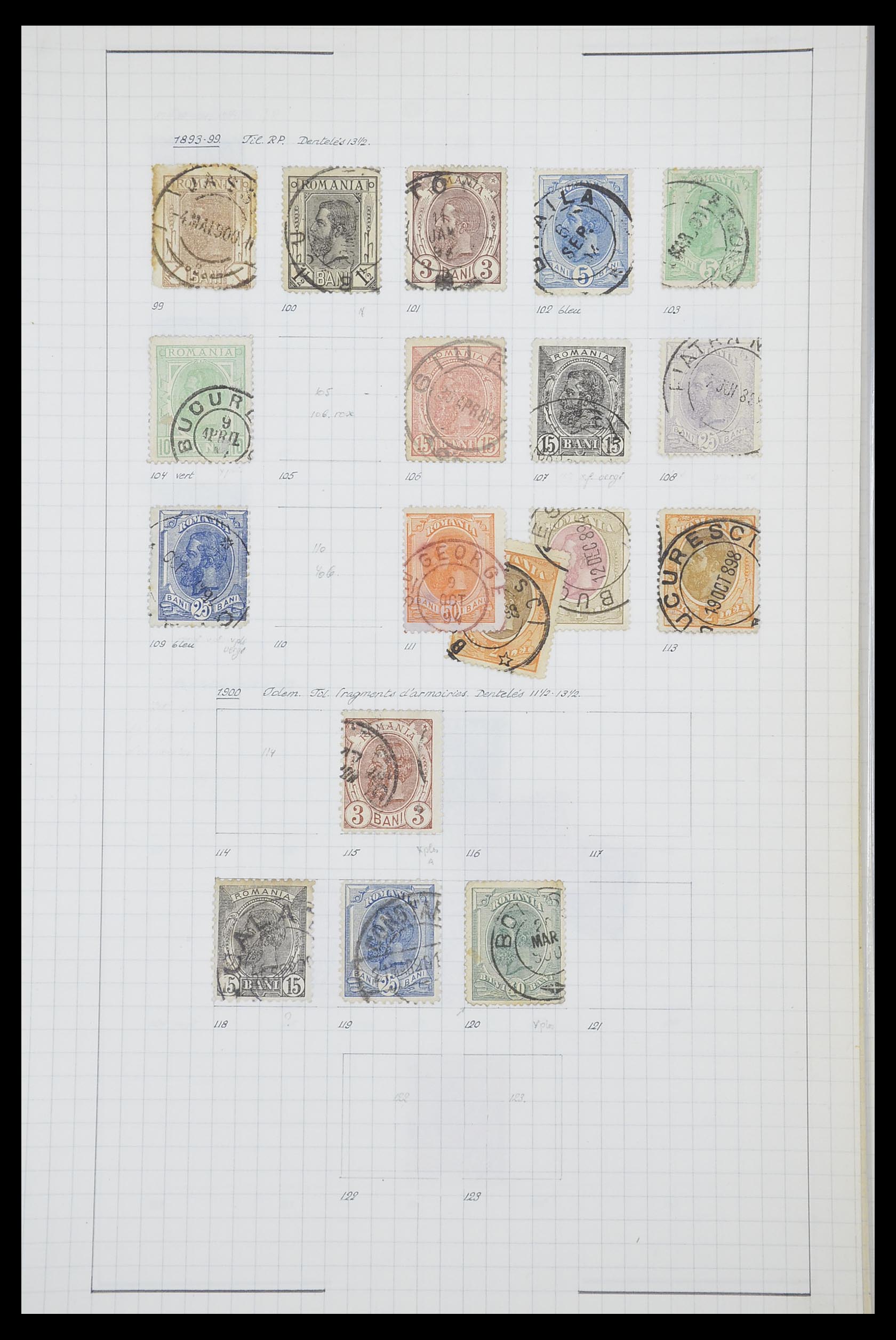 33822 008 - Postzegelverzameling 33822 Roemenië 1862-1940.