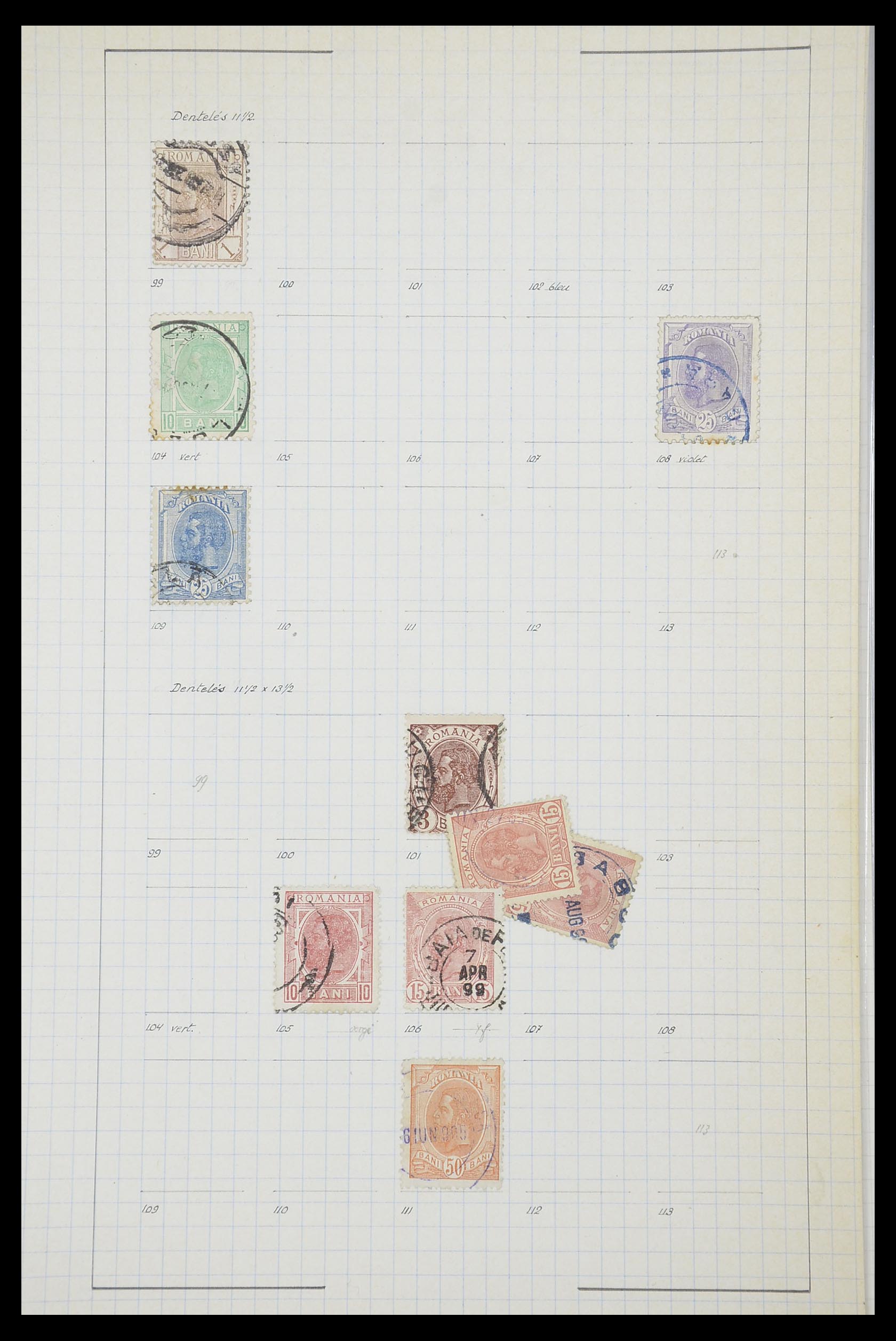 33822 009 - Postzegelverzameling 33822 Roemenië 1862-1940.