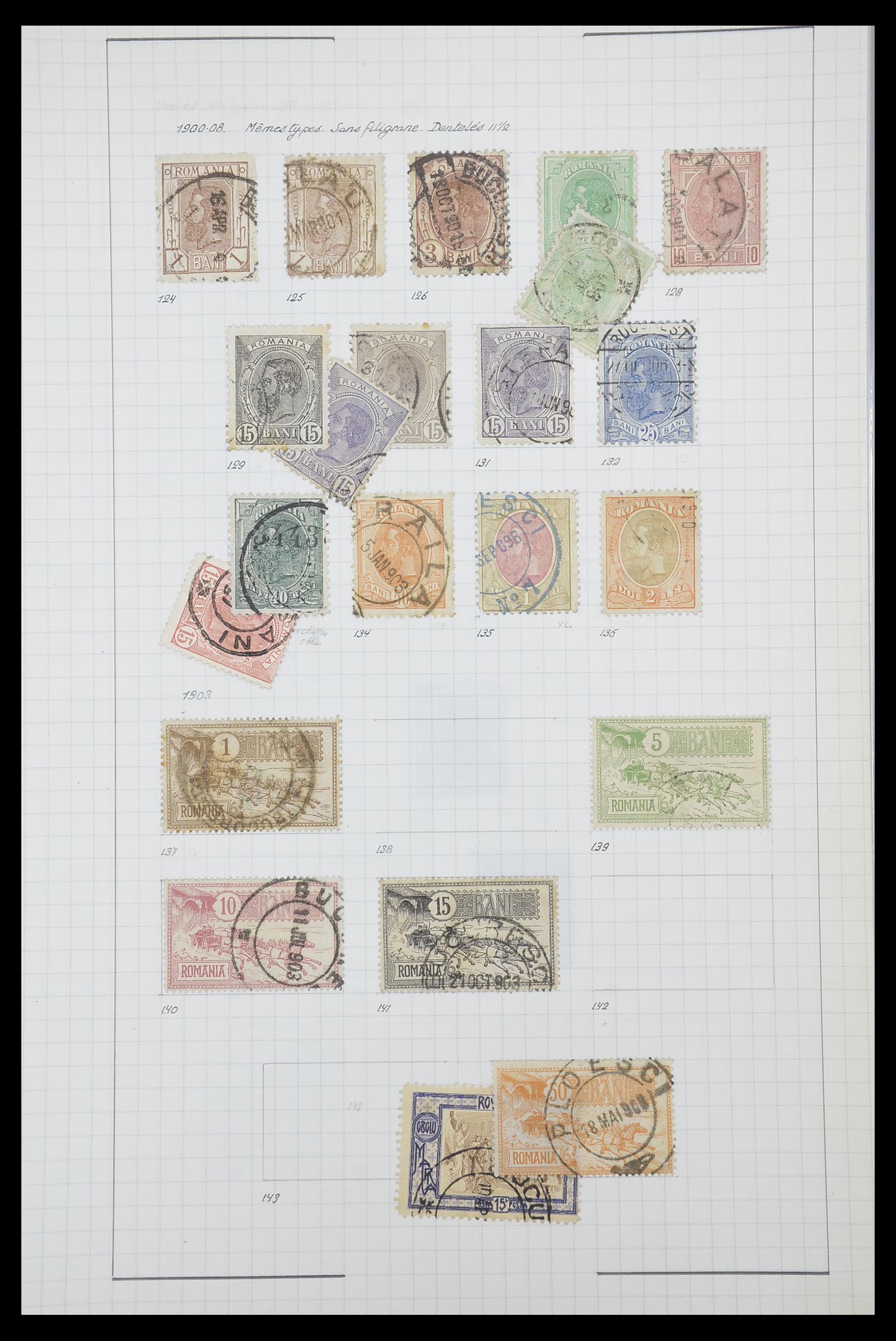 33822 011 - Postzegelverzameling 33822 Roemenië 1862-1940.