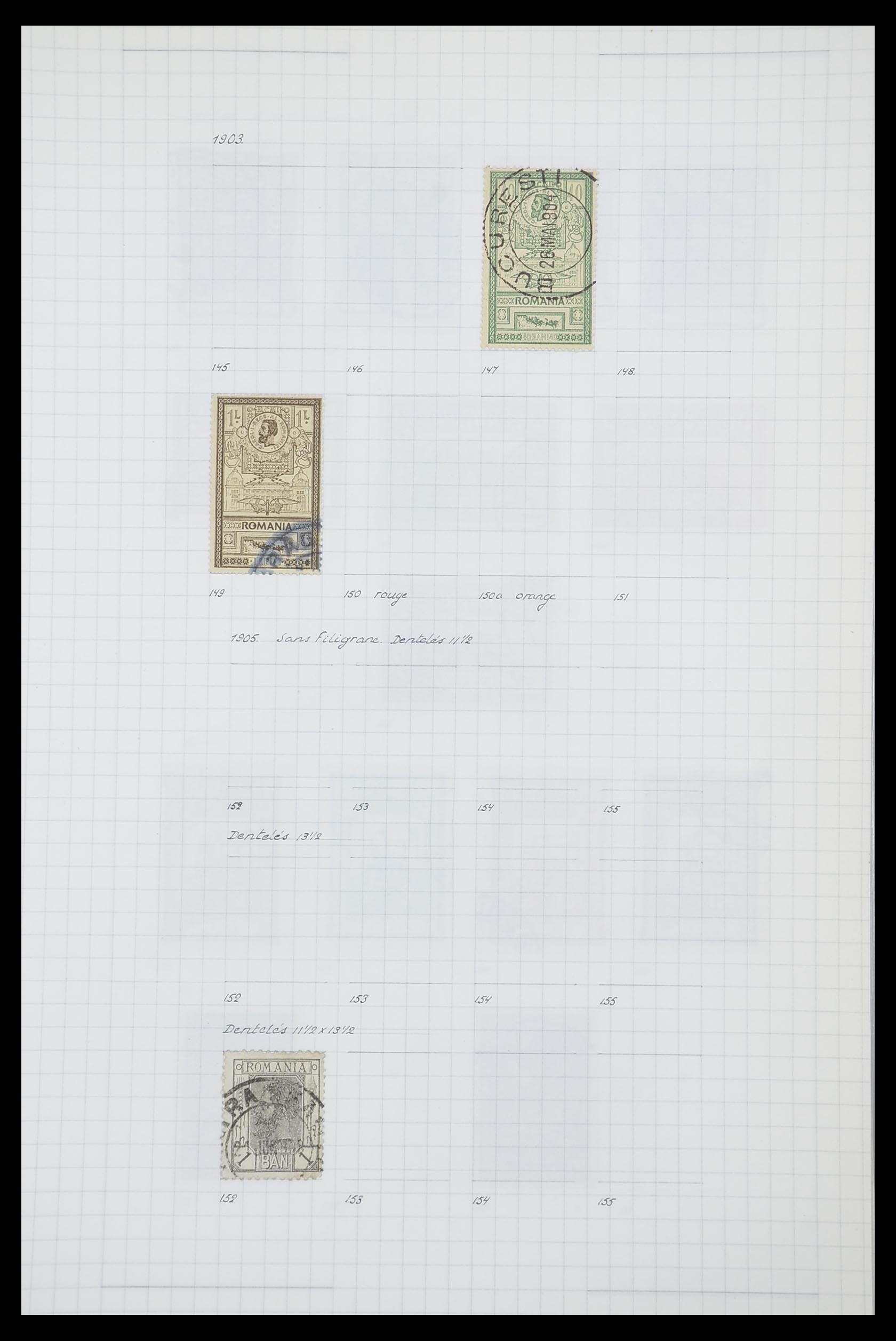 33822 013 - Postzegelverzameling 33822 Roemenië 1862-1940.