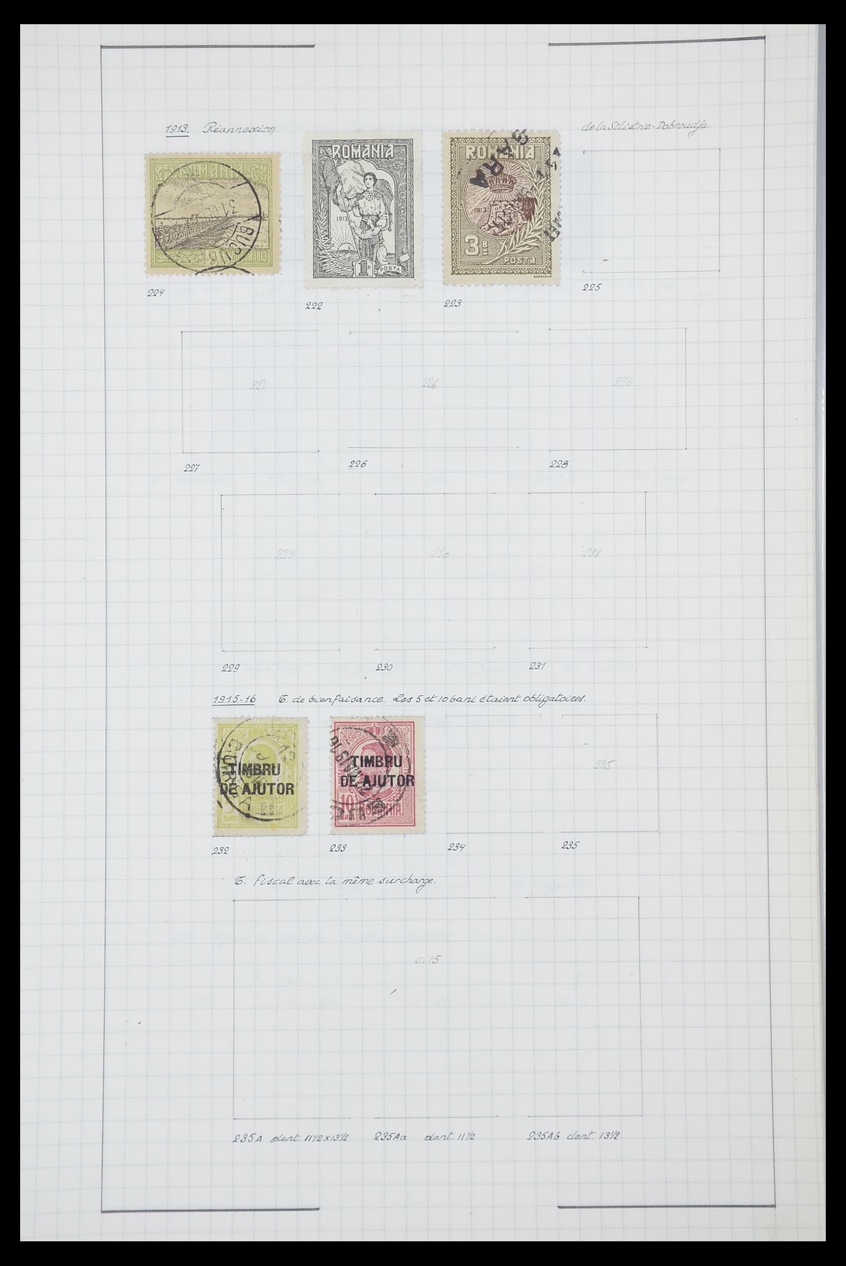 33822 020 - Postzegelverzameling 33822 Roemenië 1862-1940.