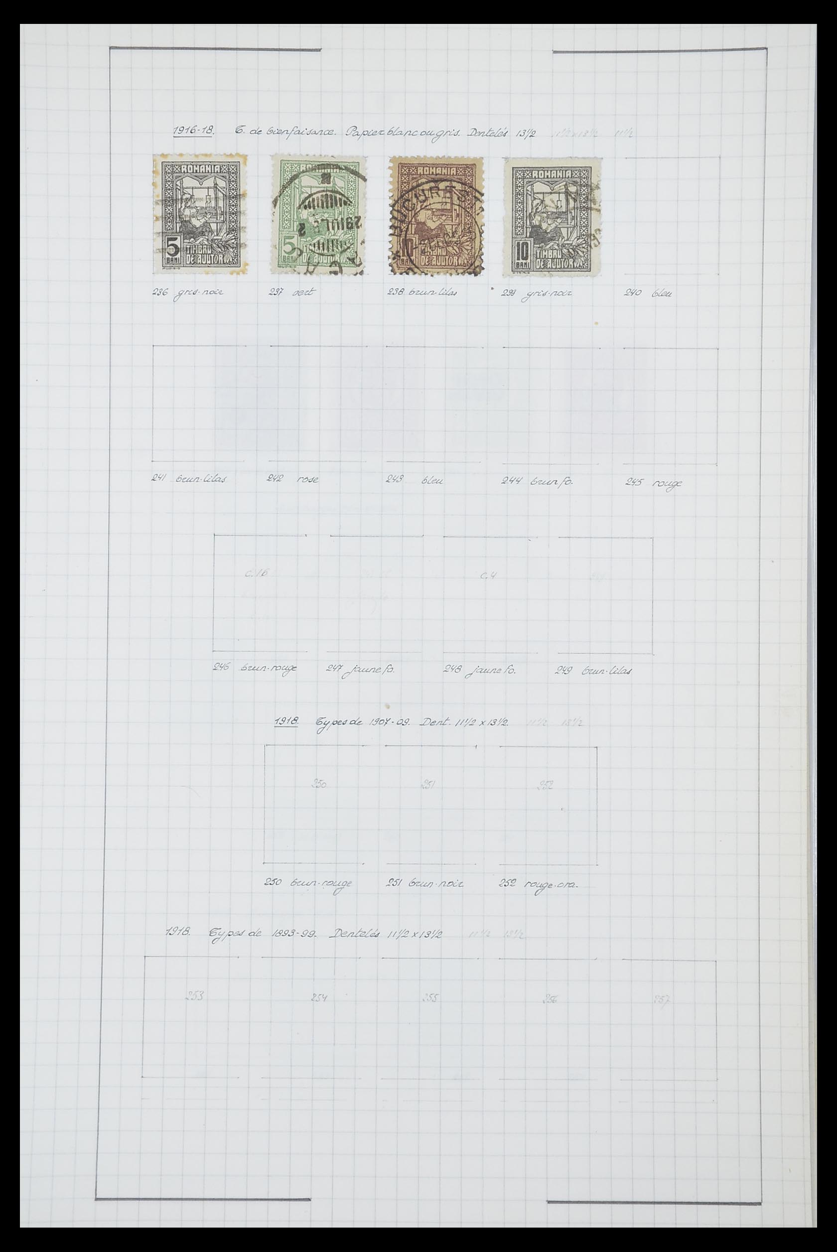 33822 021 - Postzegelverzameling 33822 Roemenië 1862-1940.