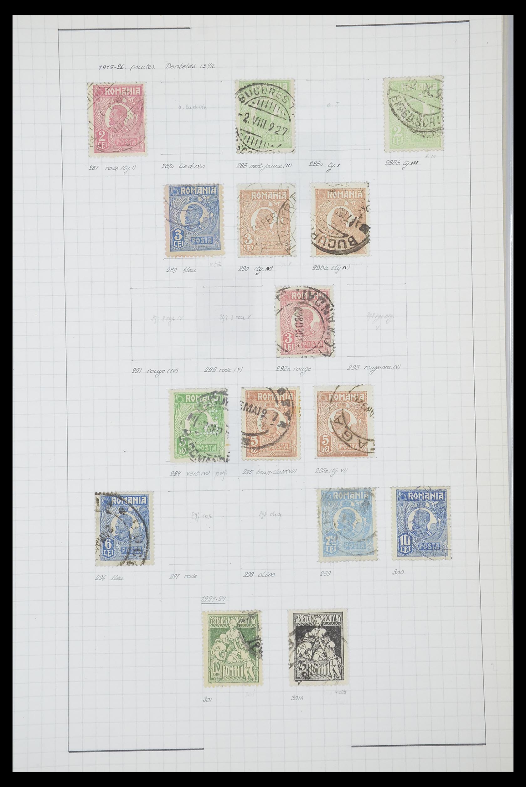 33822 025 - Postzegelverzameling 33822 Roemenië 1862-1940.