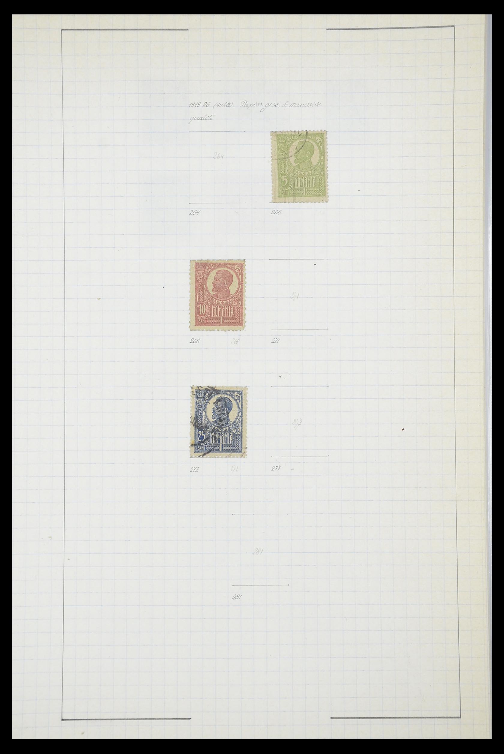33822 026 - Postzegelverzameling 33822 Roemenië 1862-1940.