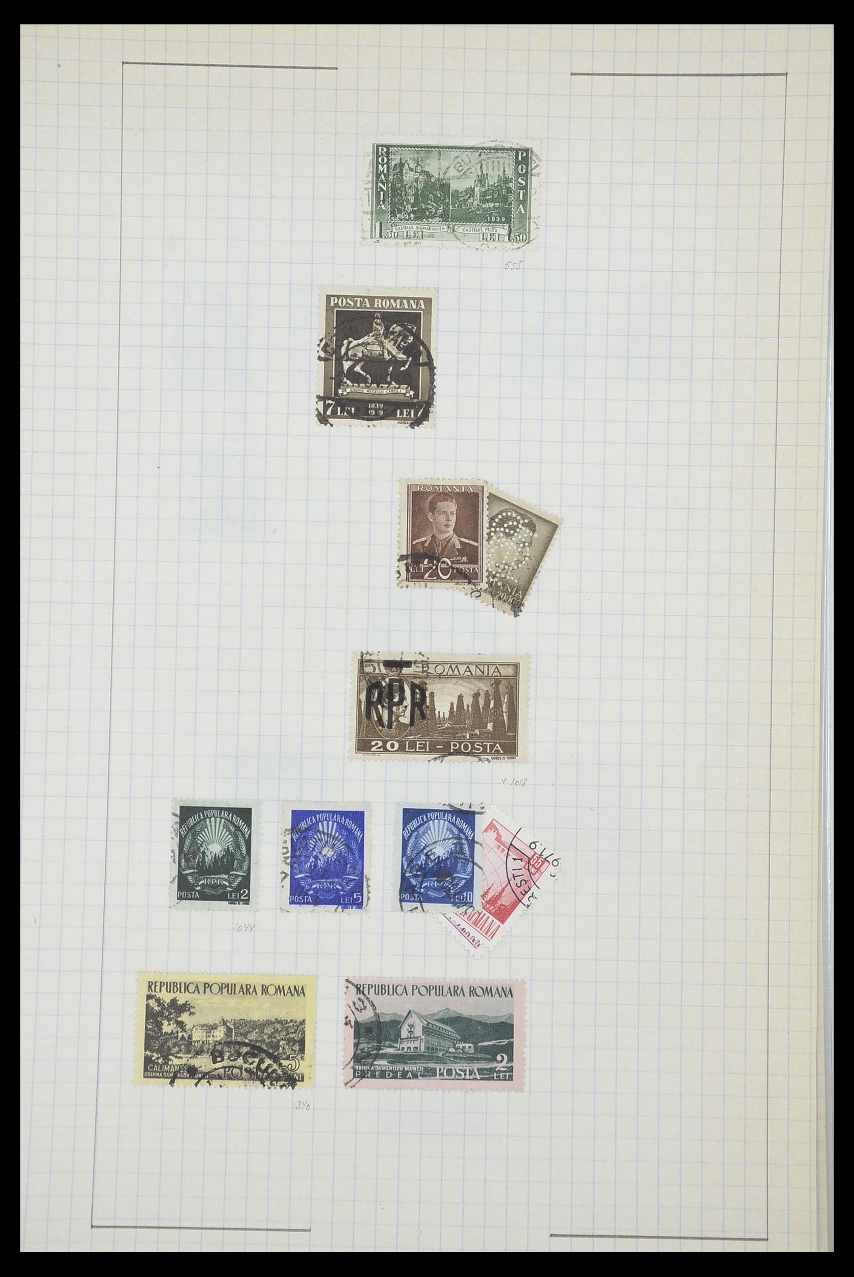 33822 029 - Postzegelverzameling 33822 Roemenië 1862-1940.