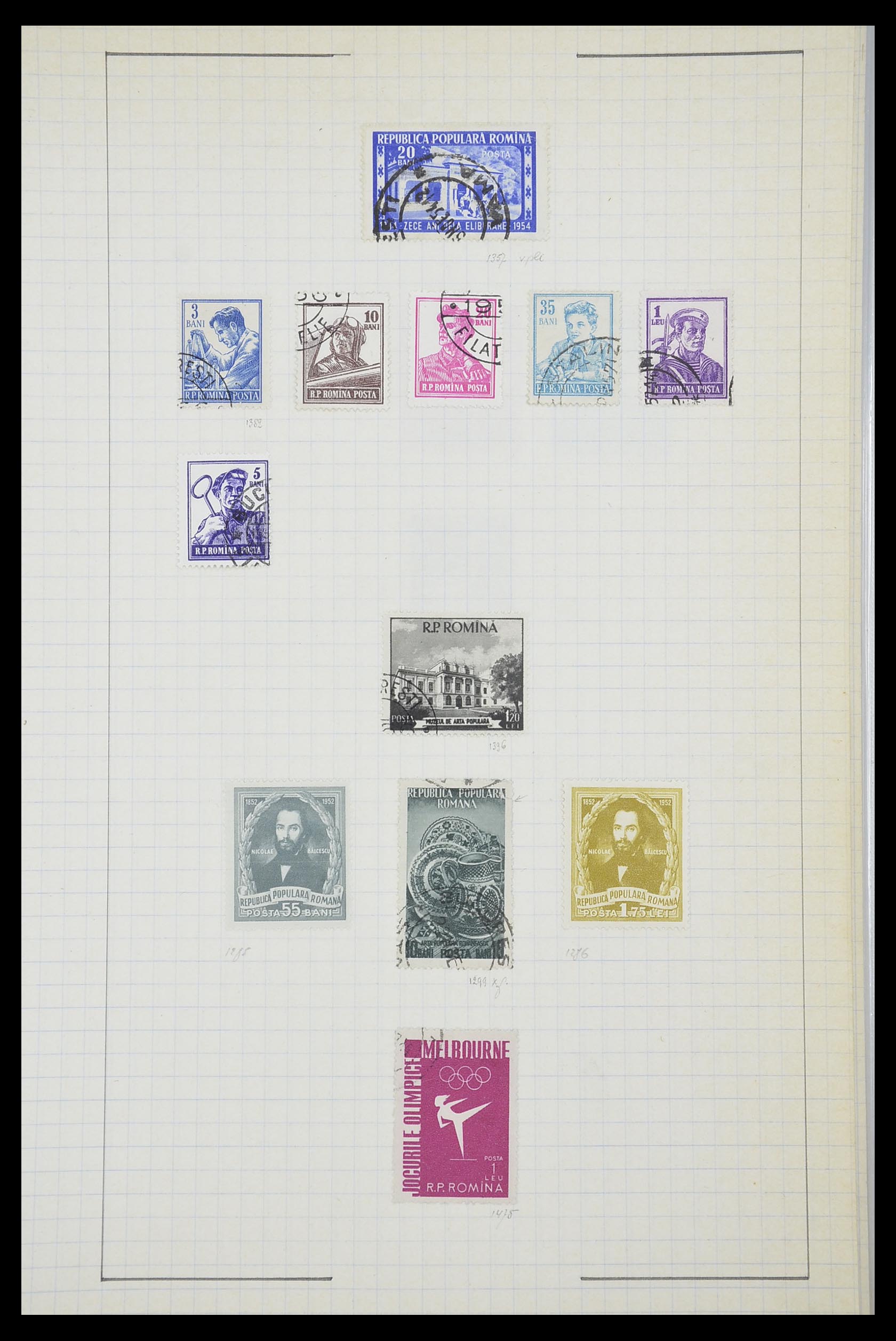 33822 030 - Postzegelverzameling 33822 Roemenië 1862-1940.