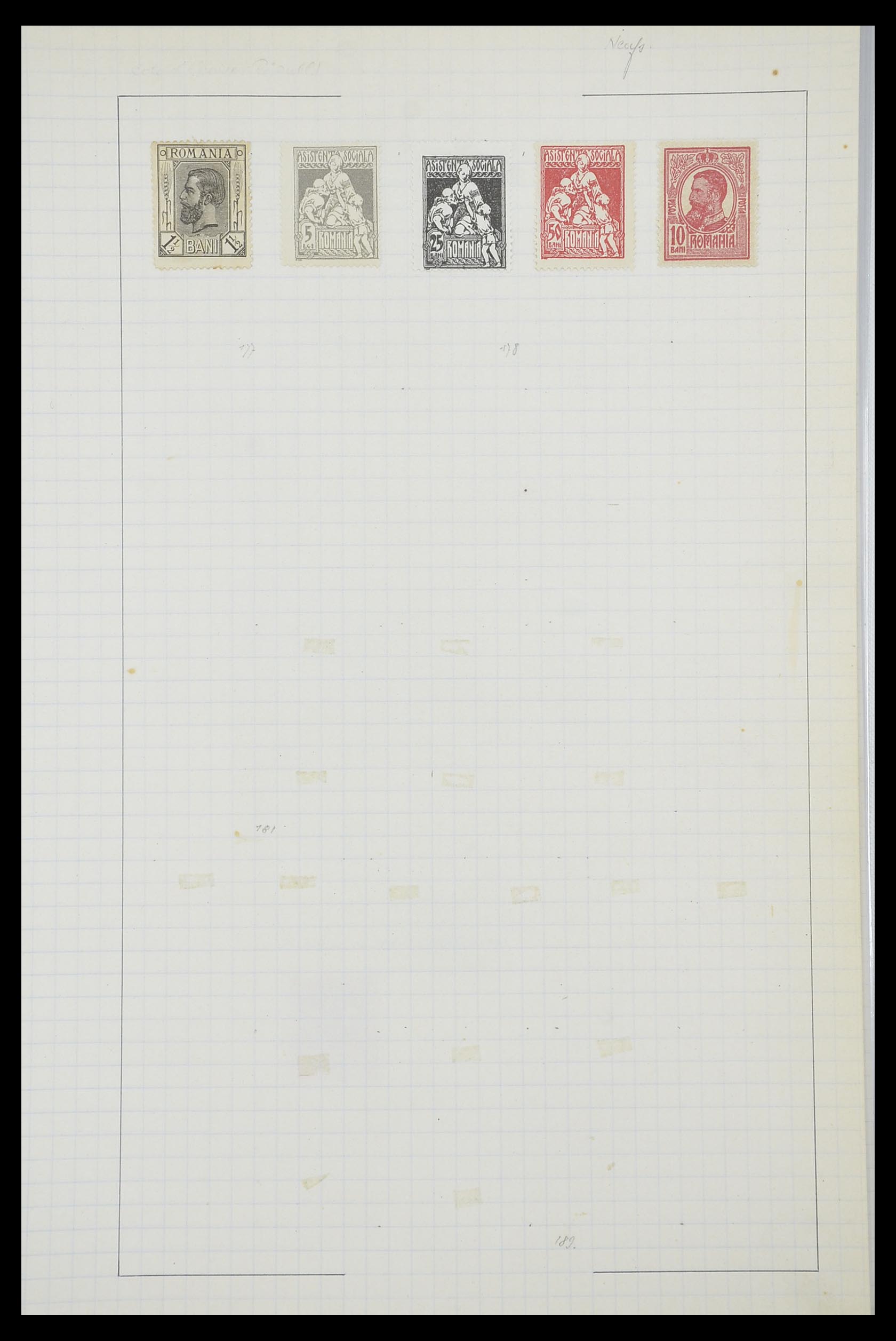 33822 034 - Postzegelverzameling 33822 Roemenië 1862-1940.