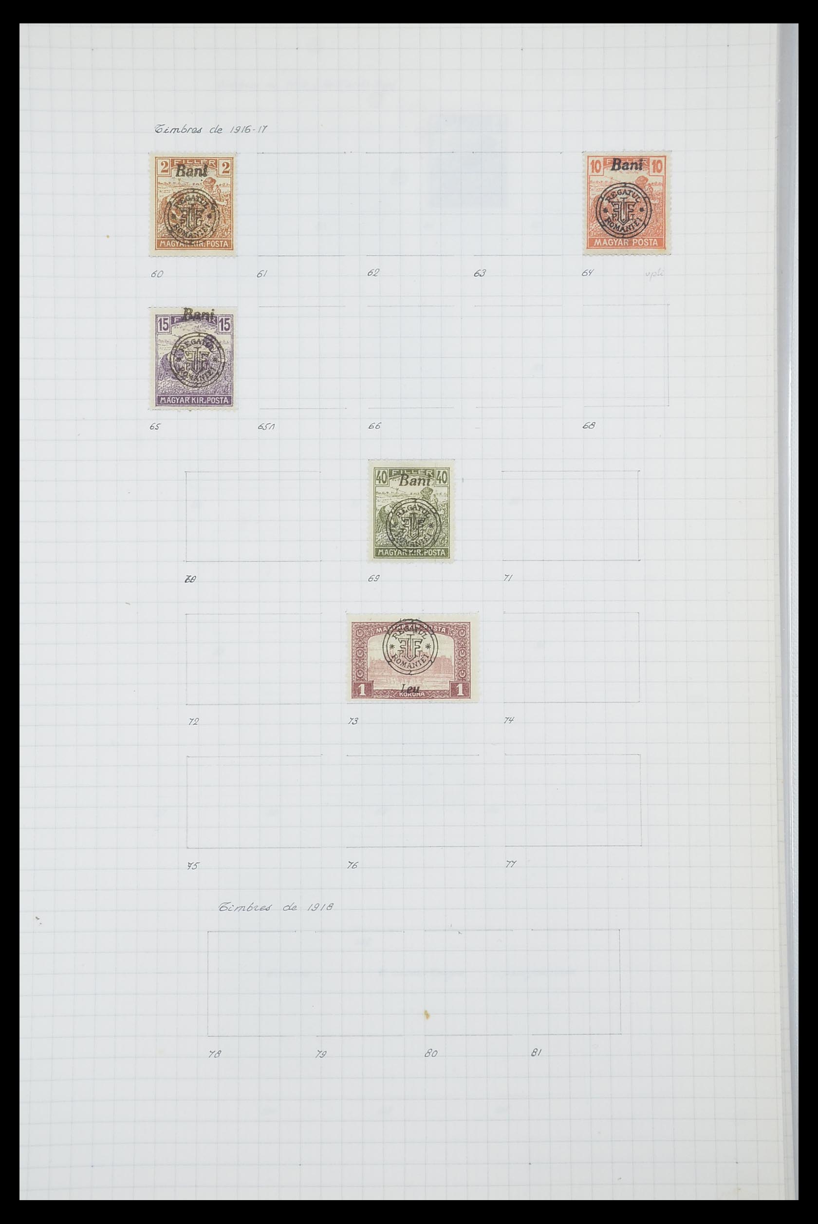 33822 037 - Postzegelverzameling 33822 Roemenië 1862-1940.