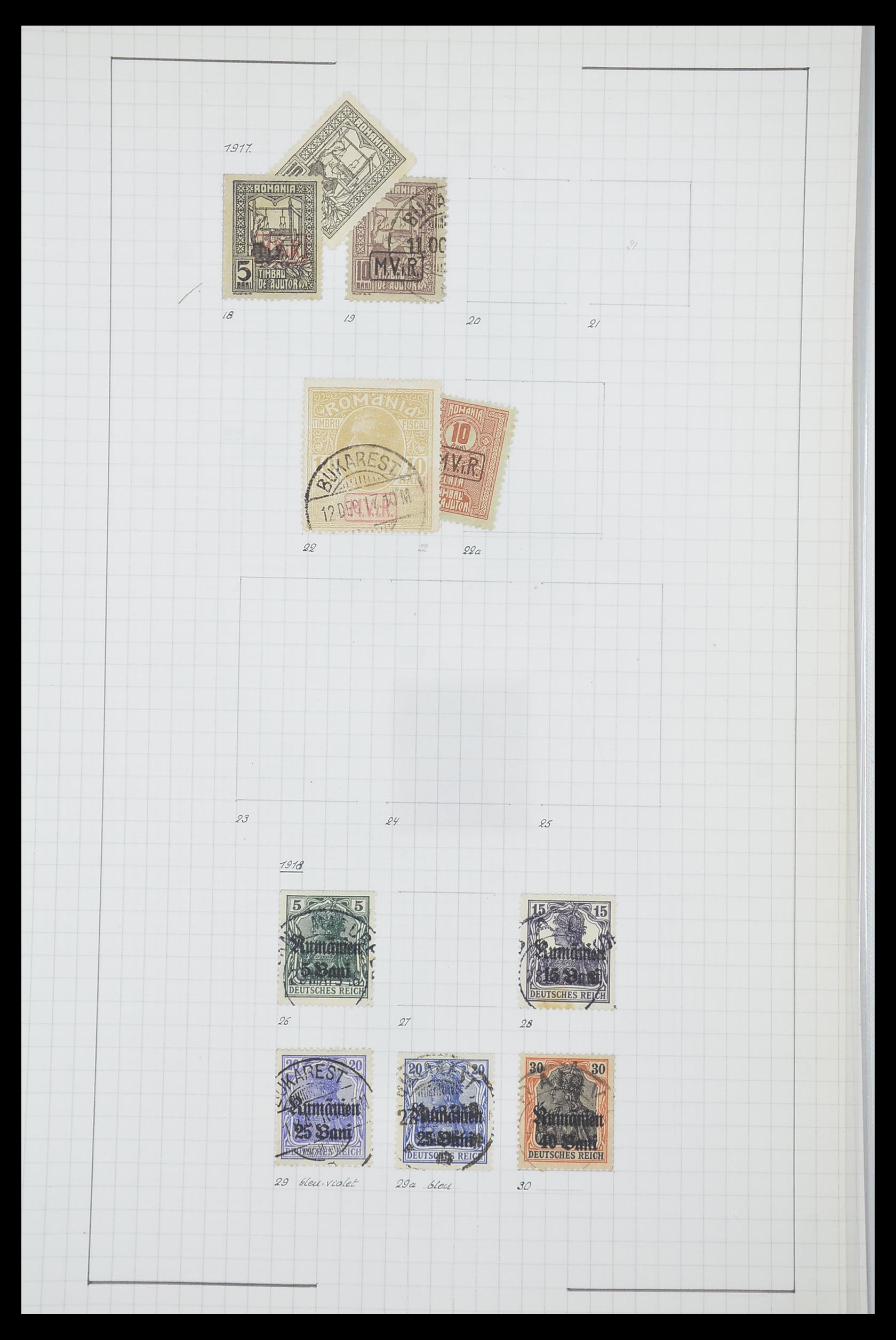 33822 040 - Postzegelverzameling 33822 Roemenië 1862-1940.