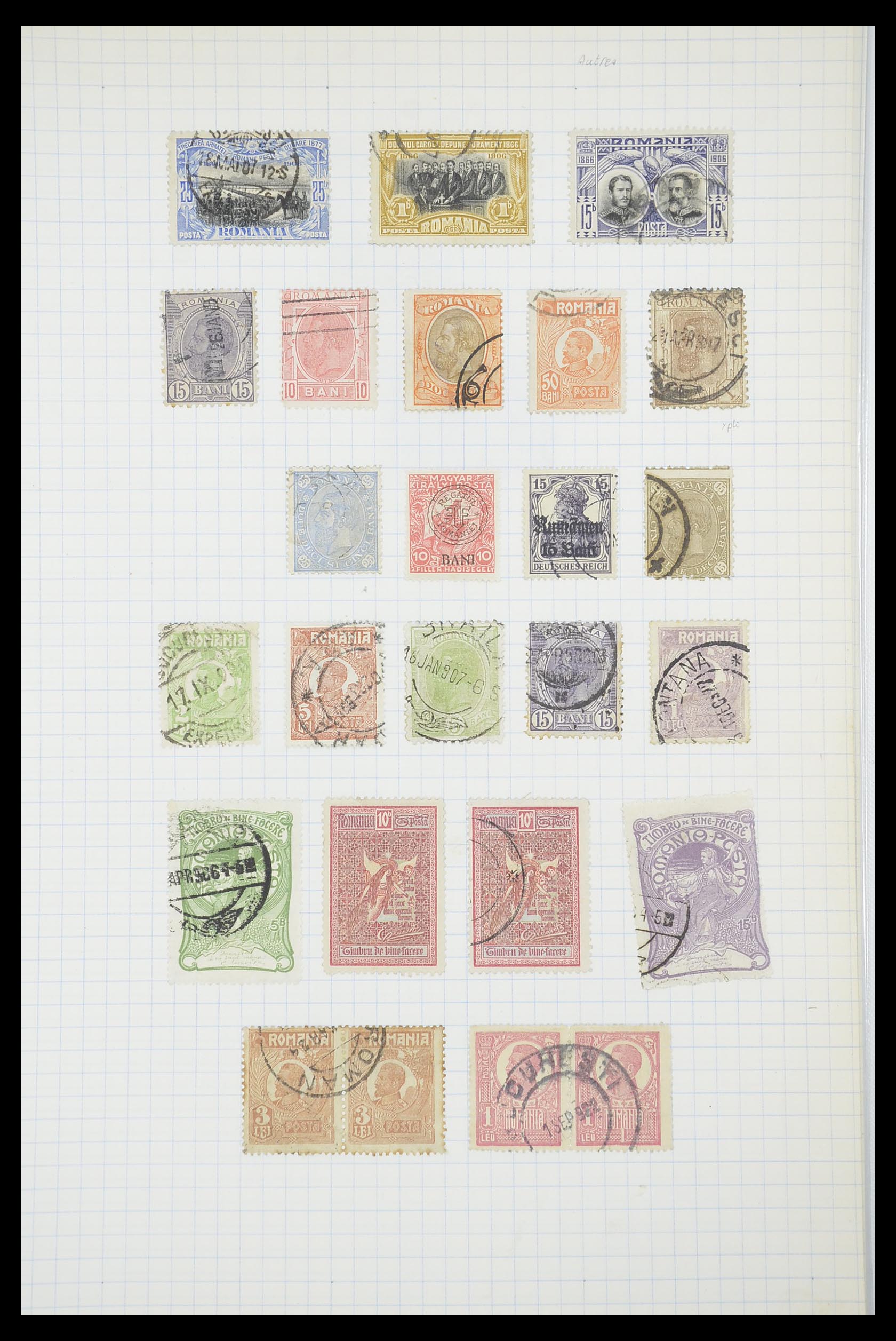 33822 046 - Postzegelverzameling 33822 Roemenië 1862-1940.