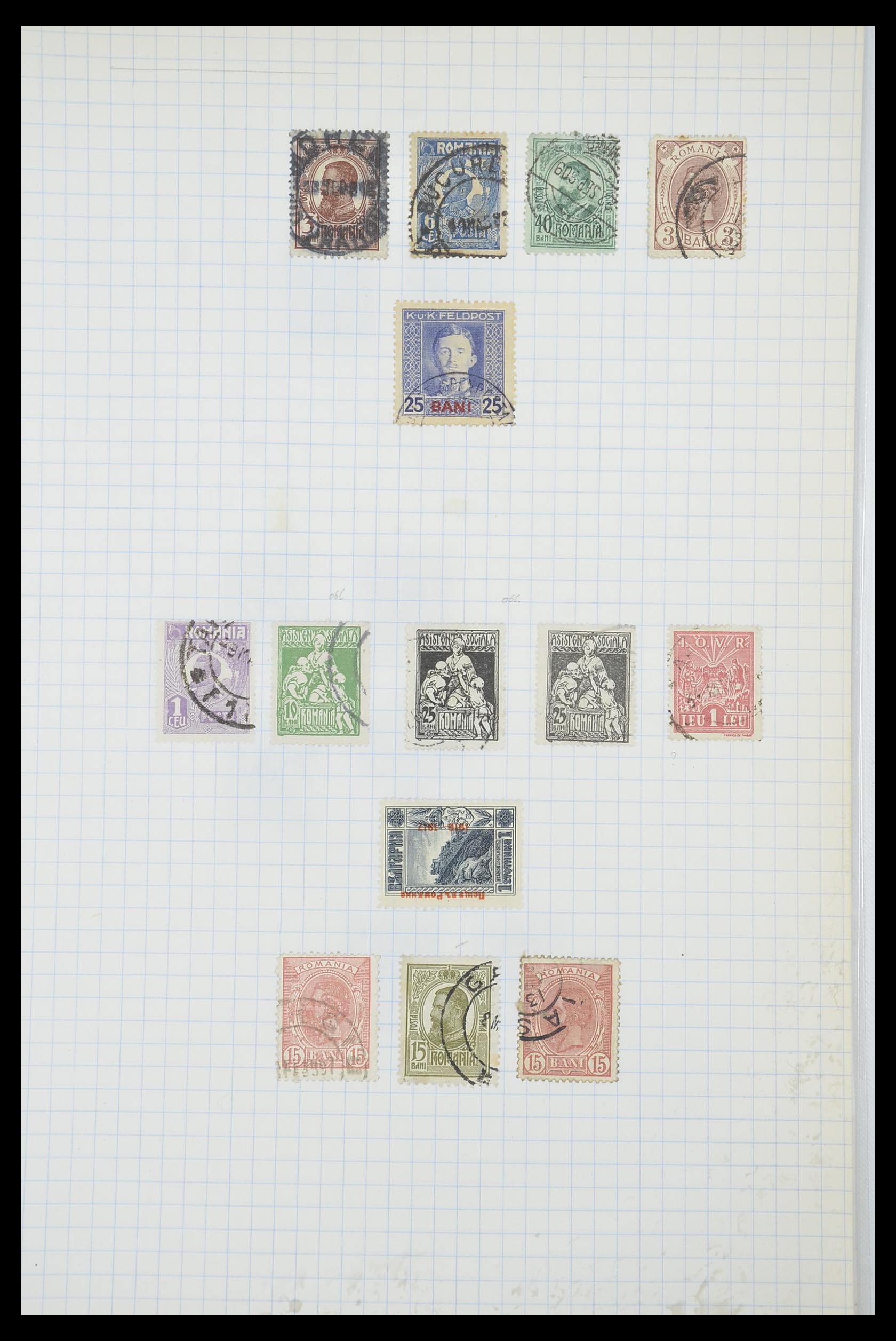 33822 048 - Postzegelverzameling 33822 Roemenië 1862-1940.