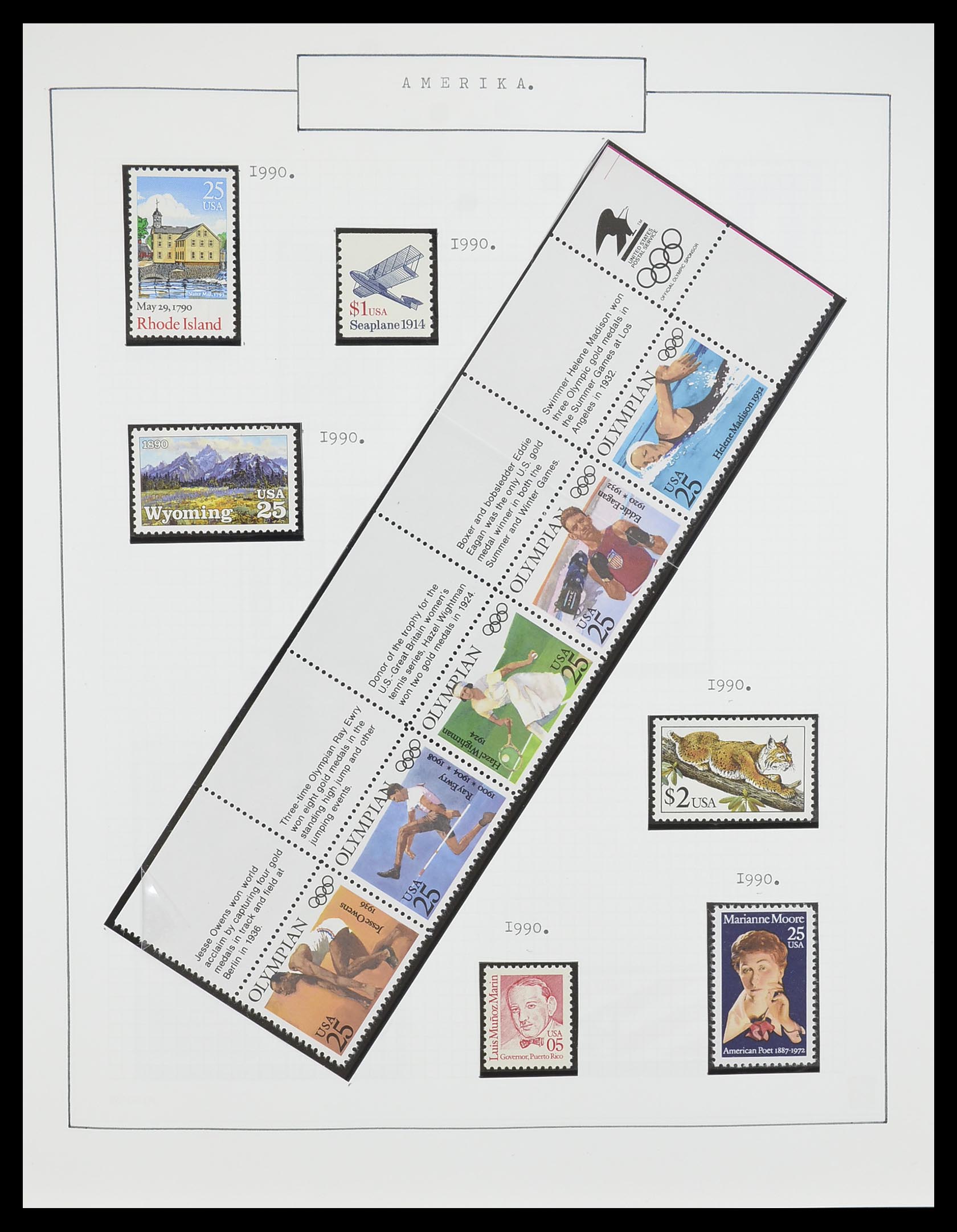 33823 002 - Stamp collection 33823 USA 1989-1998.