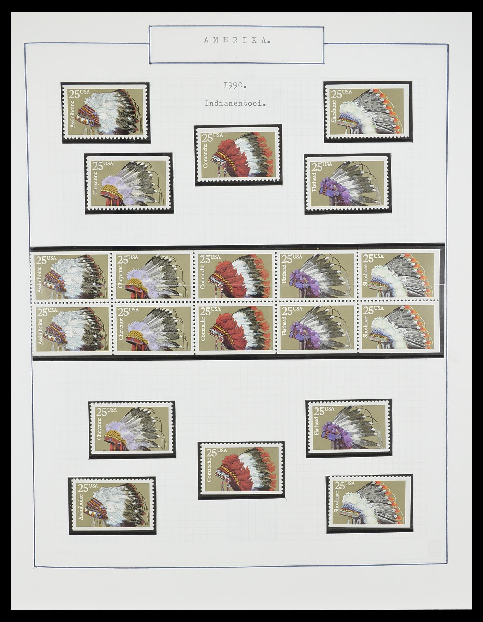 33823 004 - Stamp collection 33823 USA 1989-1998.