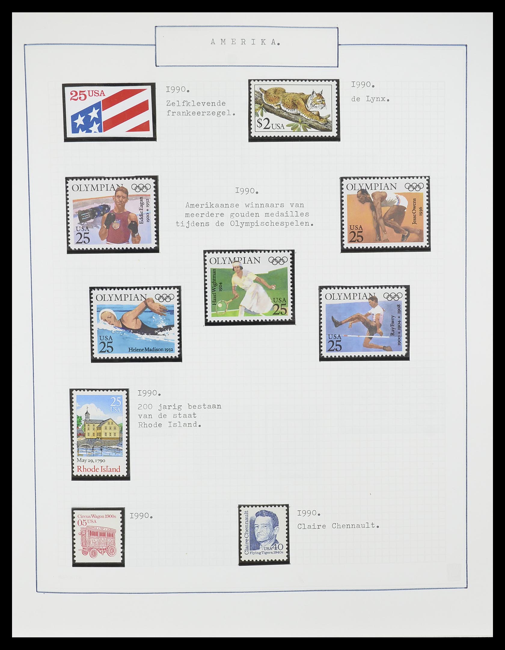 33823 005 - Stamp collection 33823 USA 1989-1998.