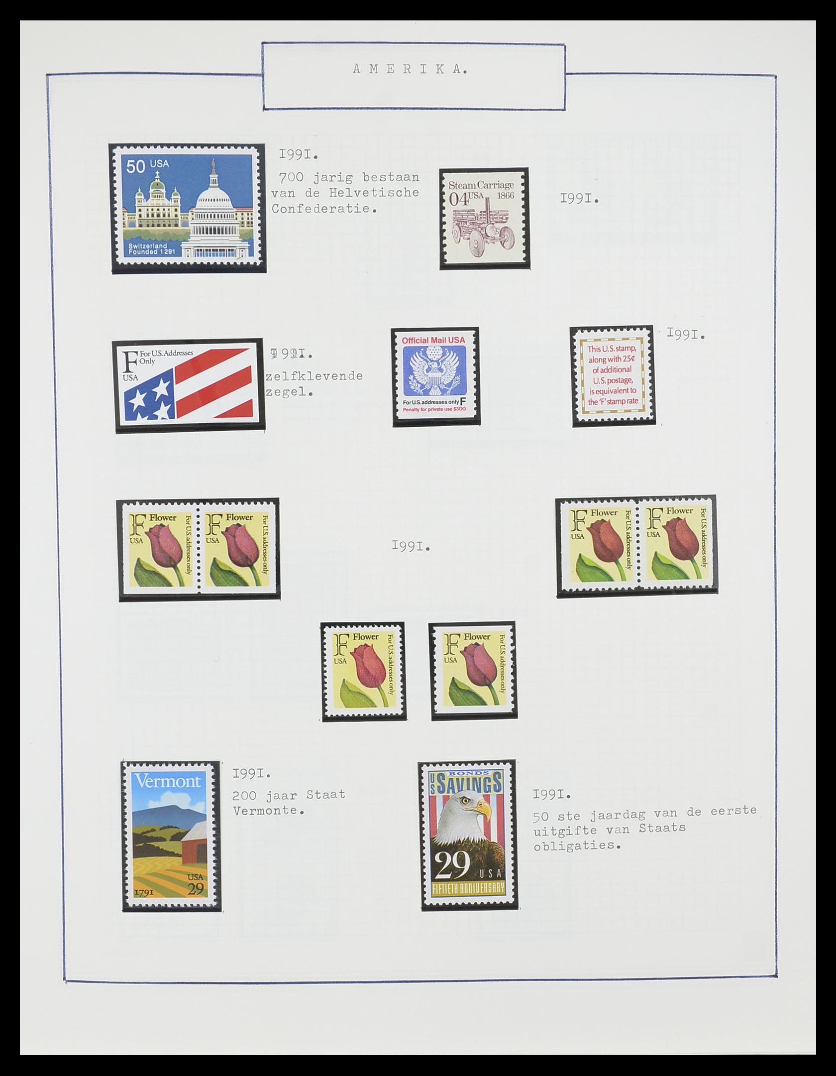 33823 008 - Stamp collection 33823 USA 1989-1998.