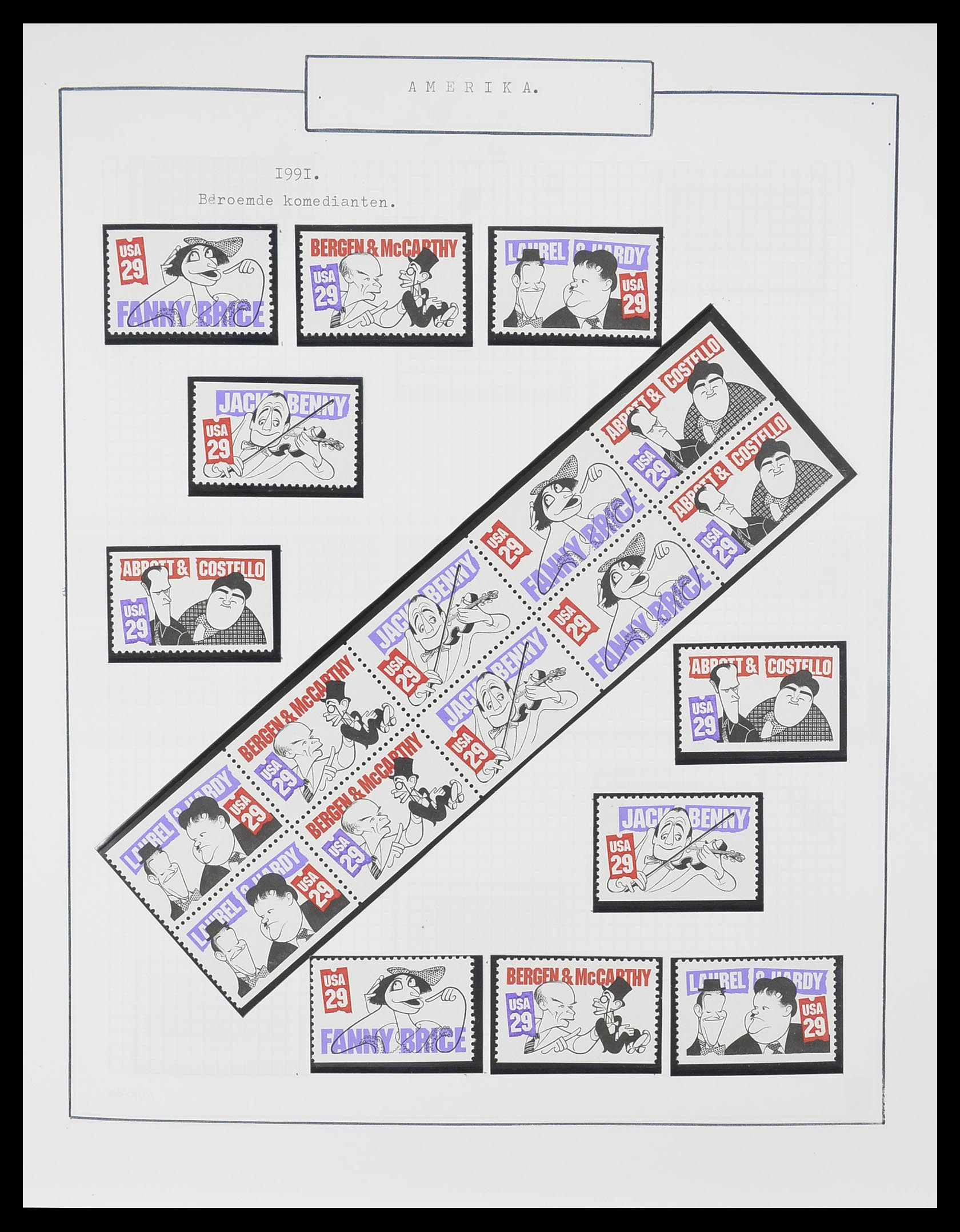 33823 014 - Stamp collection 33823 USA 1989-1998.
