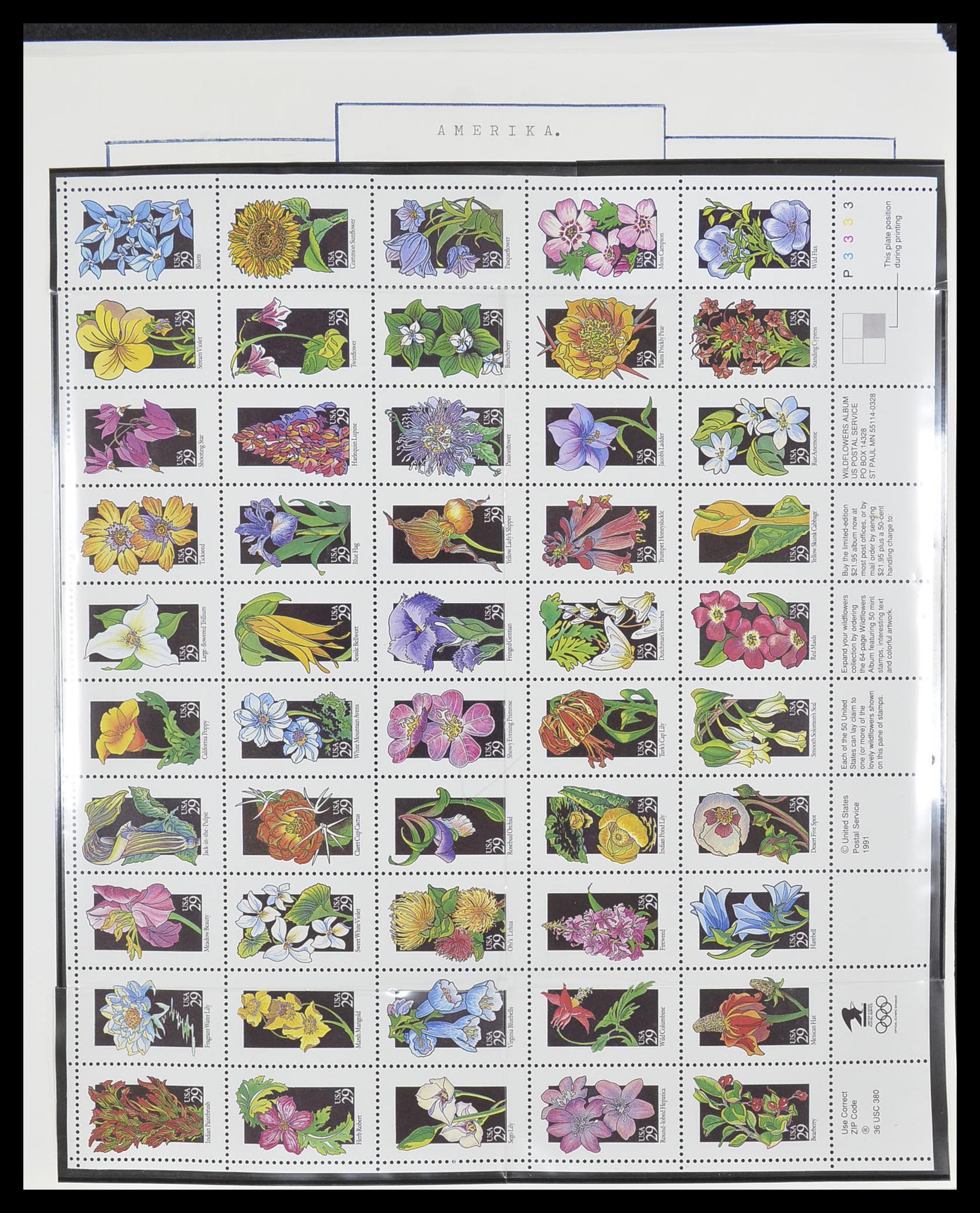 33823 024 - Stamp collection 33823 USA 1989-1998.