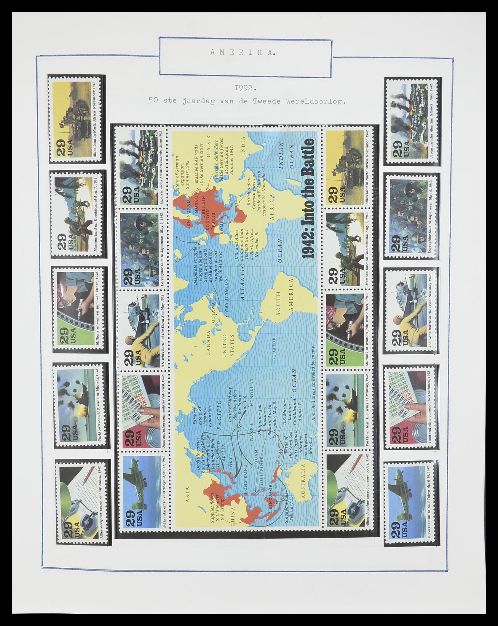 33823 025 - Stamp collection 33823 USA 1989-1998.