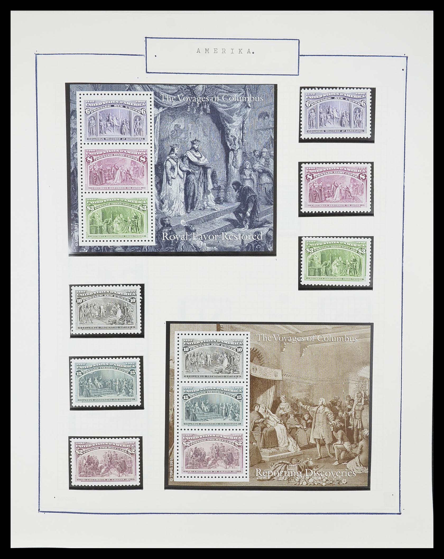 33823 028 - Stamp collection 33823 USA 1989-1998.