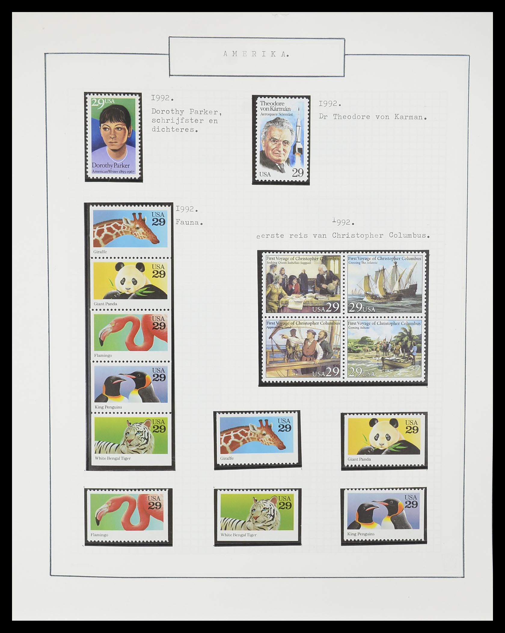 33823 030 - Stamp collection 33823 USA 1989-1998.