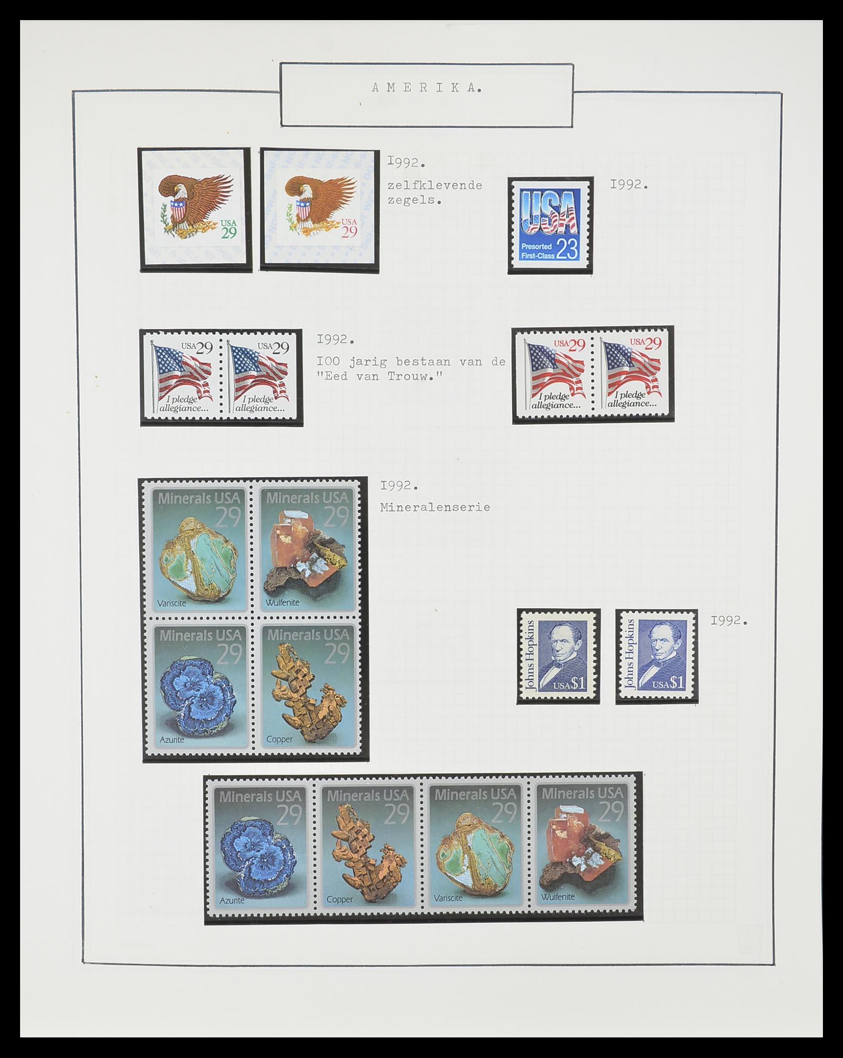 33823 031 - Stamp collection 33823 USA 1989-1998.