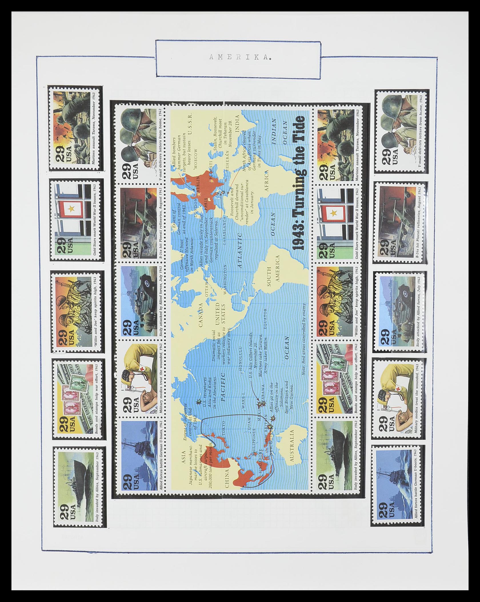 33823 034 - Stamp collection 33823 USA 1989-1998.