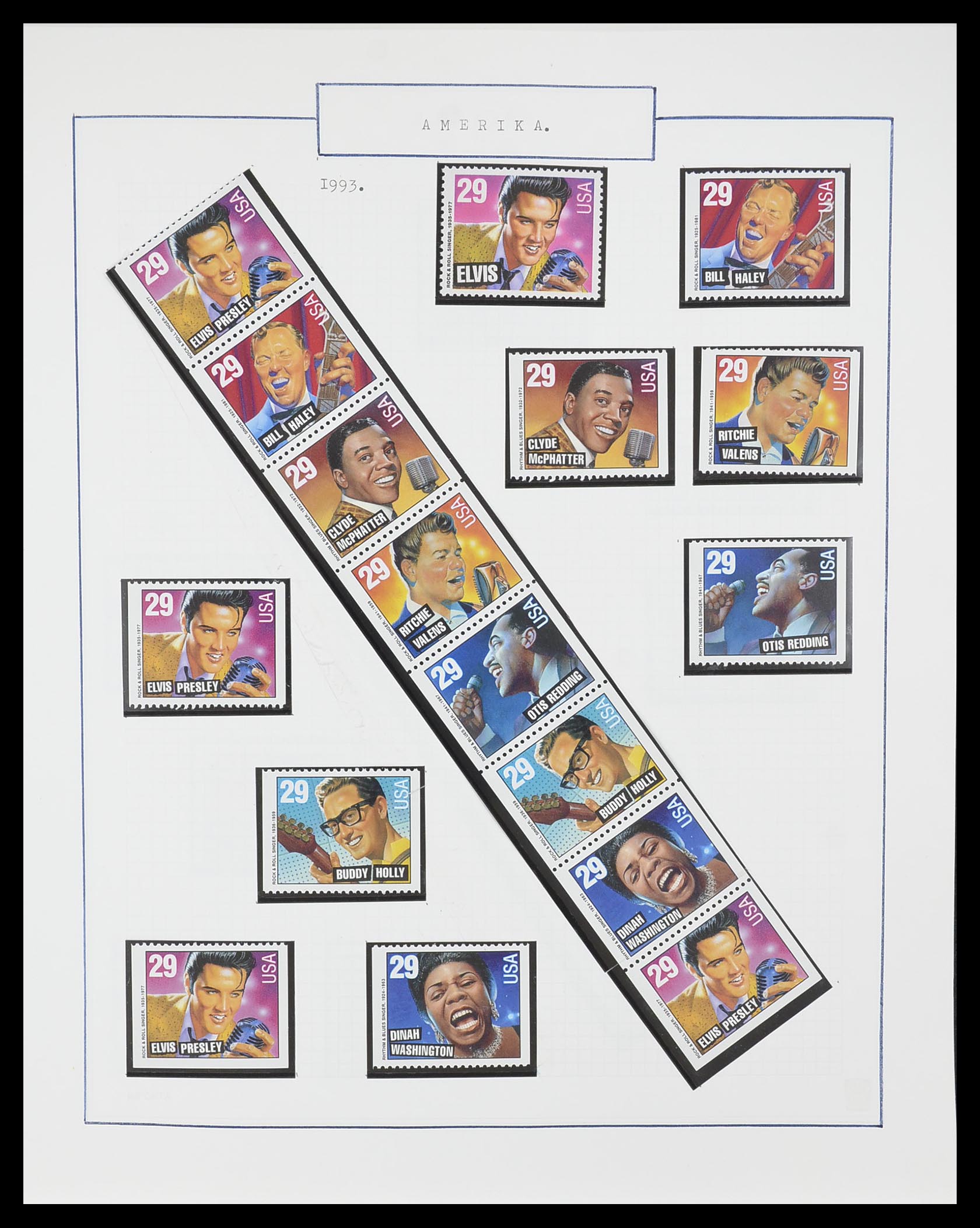 33823 035 - Stamp collection 33823 USA 1989-1998.