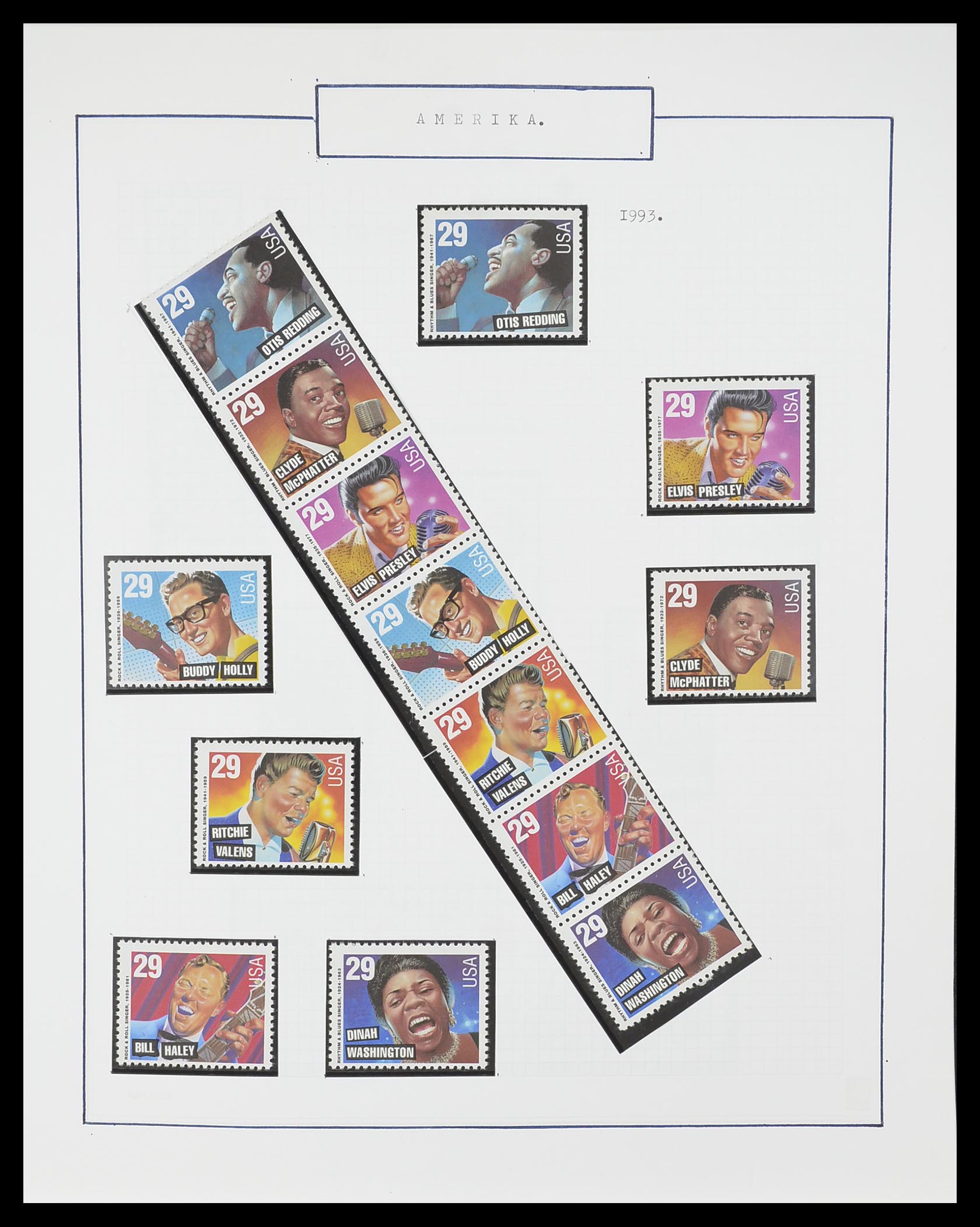 33823 036 - Stamp collection 33823 USA 1989-1998.
