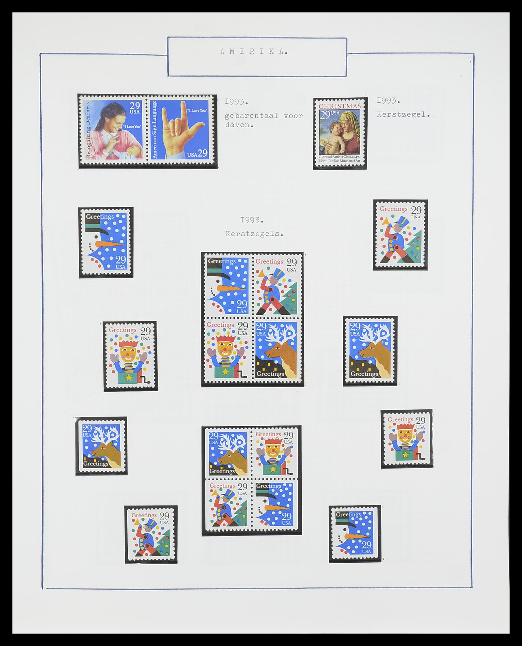 33823 042 - Stamp collection 33823 USA 1989-1998.