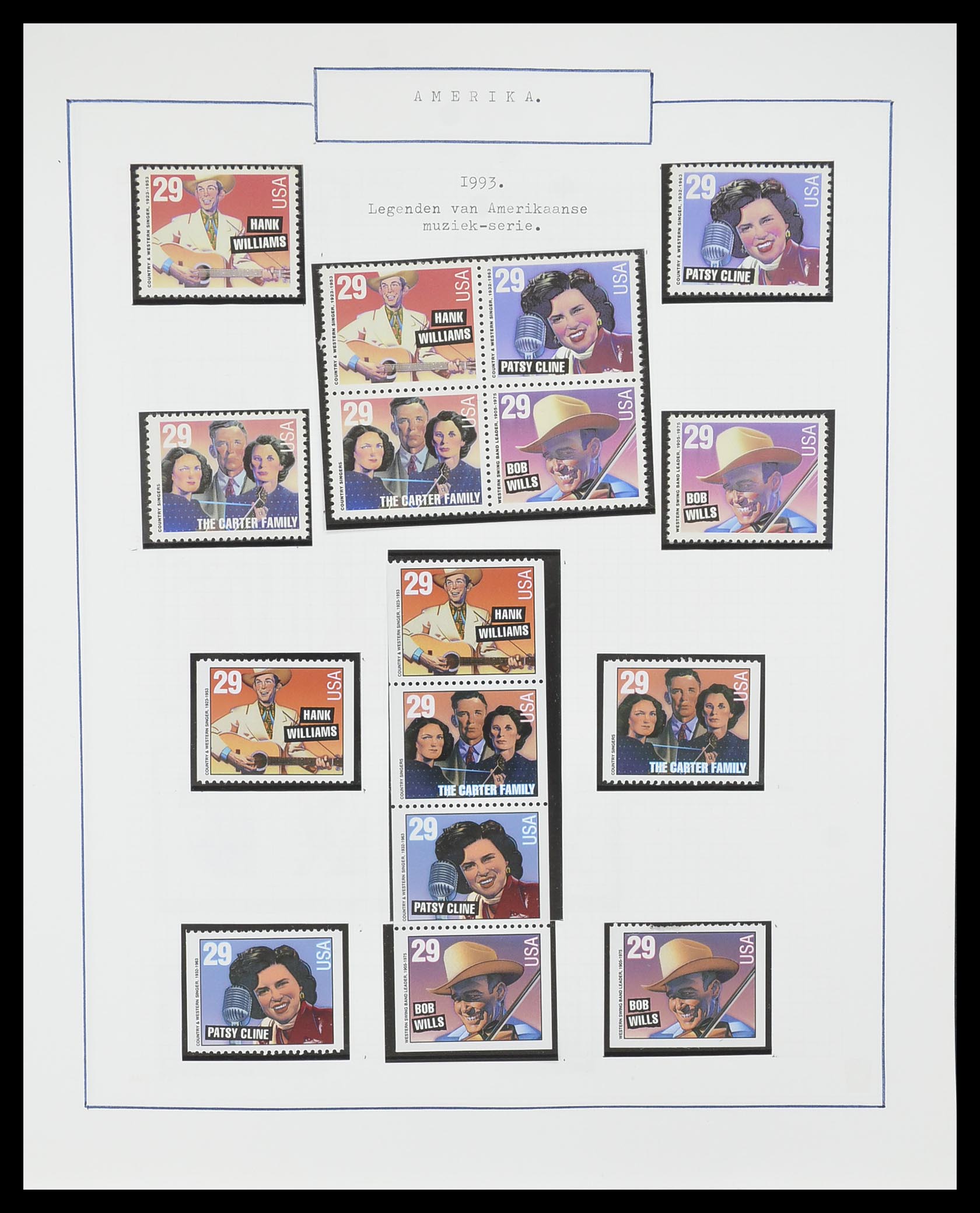 33823 043 - Stamp collection 33823 USA 1989-1998.