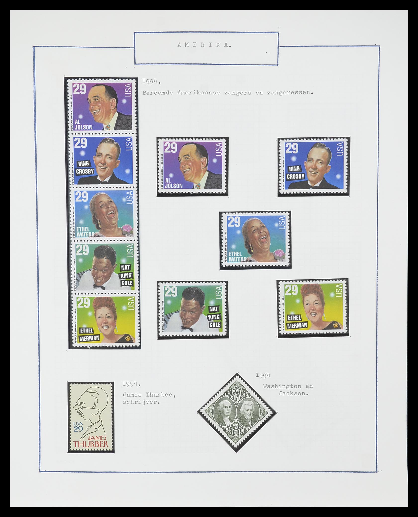 33823 045 - Stamp collection 33823 USA 1989-1998.
