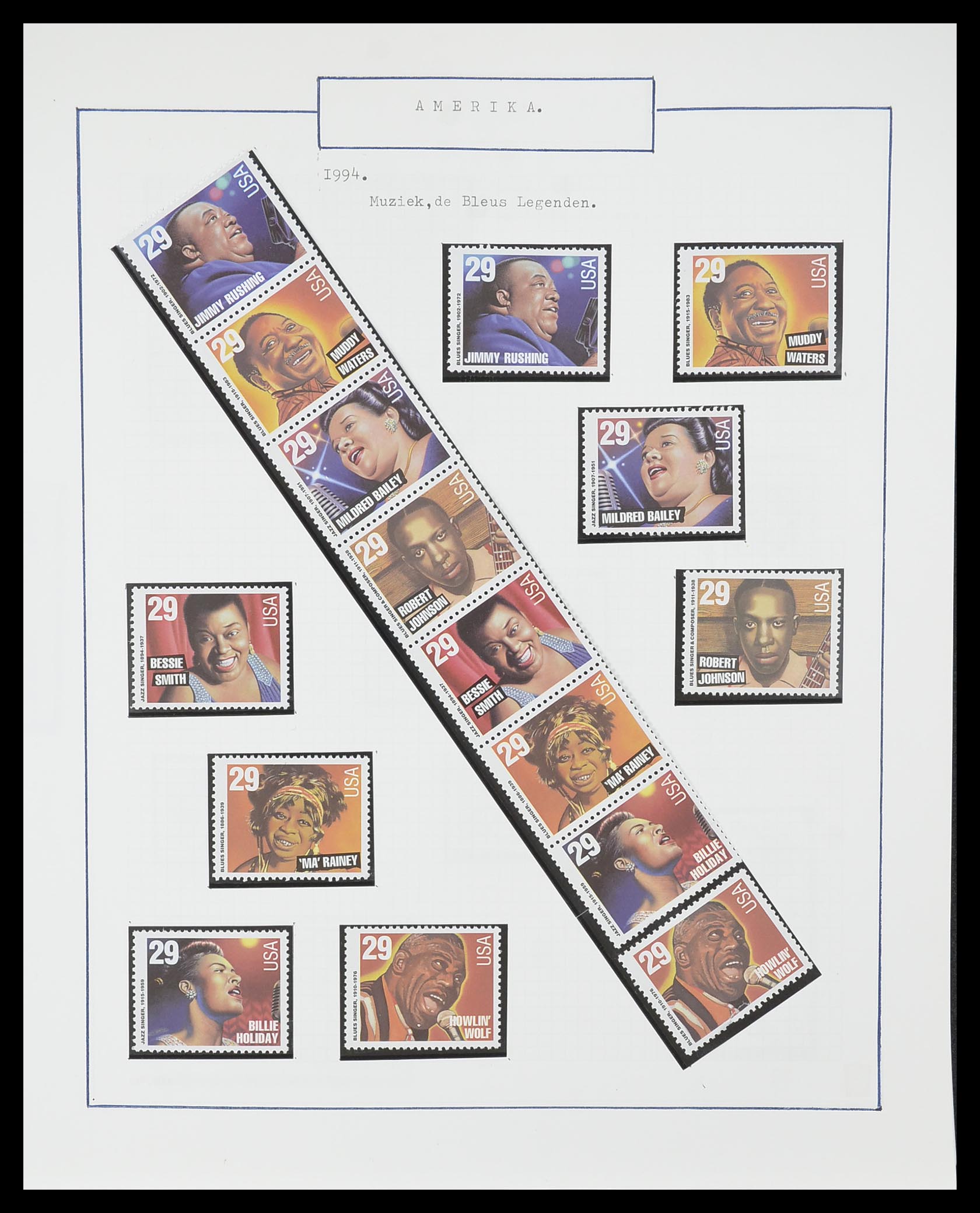 33823 046 - Stamp collection 33823 USA 1989-1998.