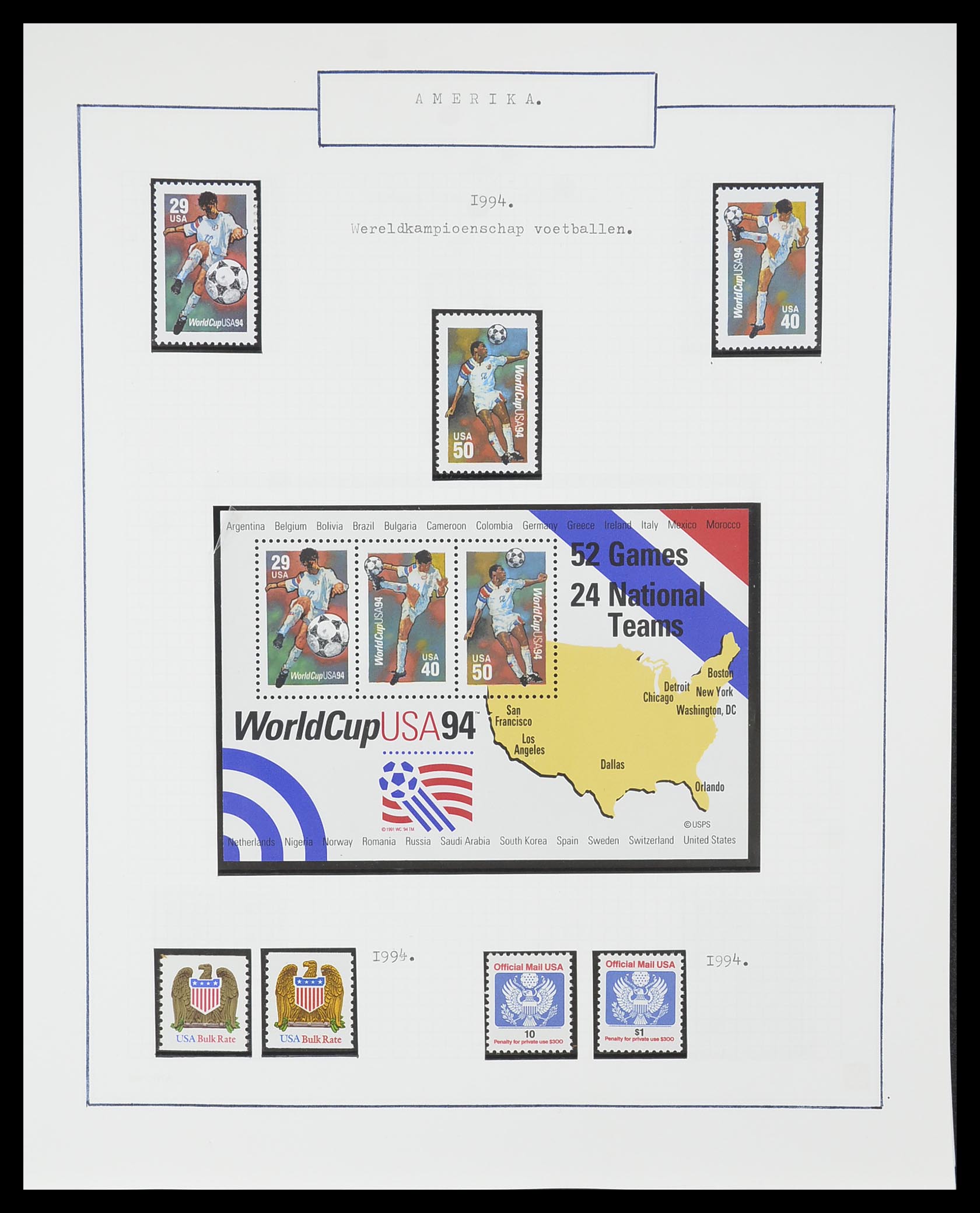 33823 048 - Stamp collection 33823 USA 1989-1998.