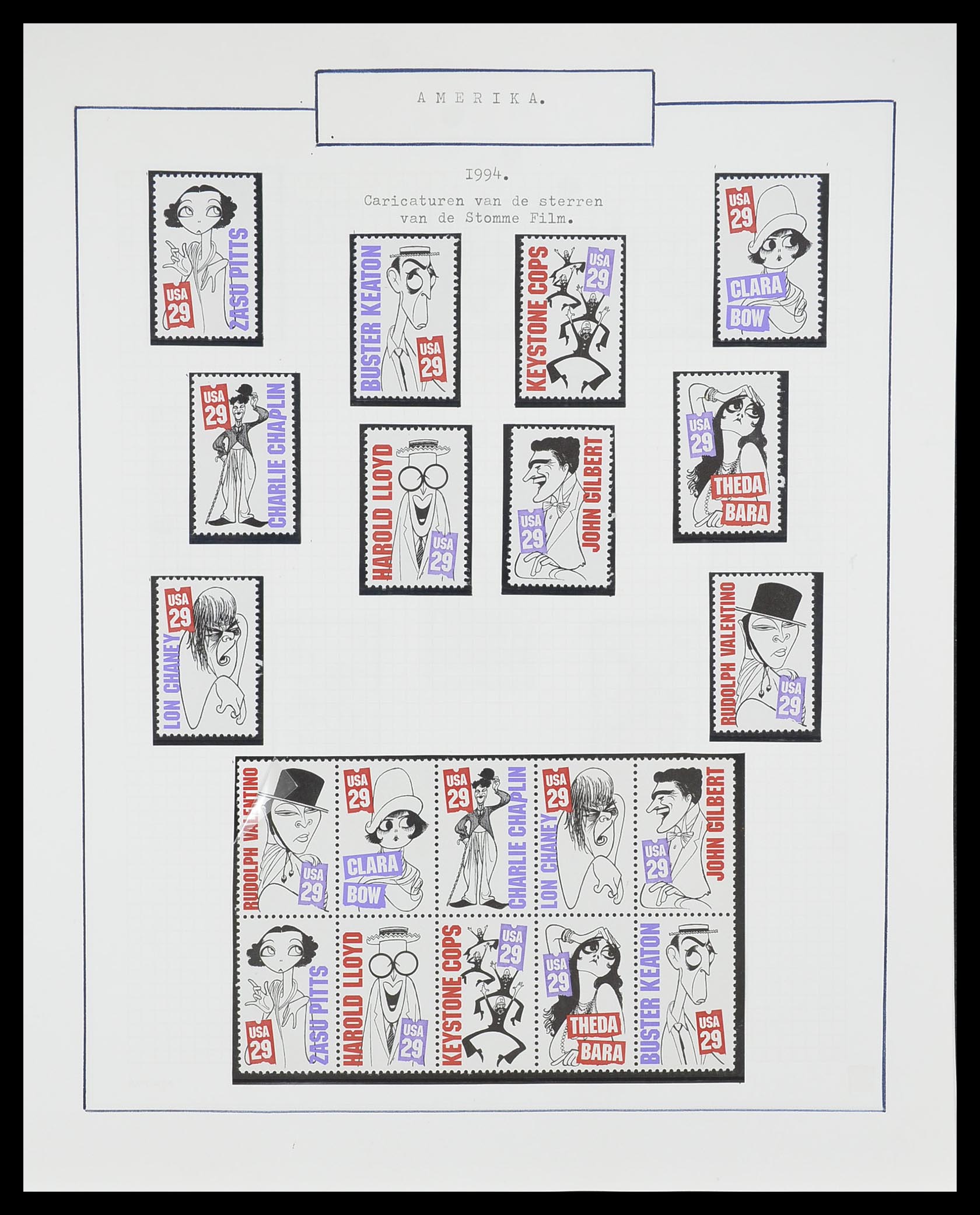 33823 051 - Stamp collection 33823 USA 1989-1998.