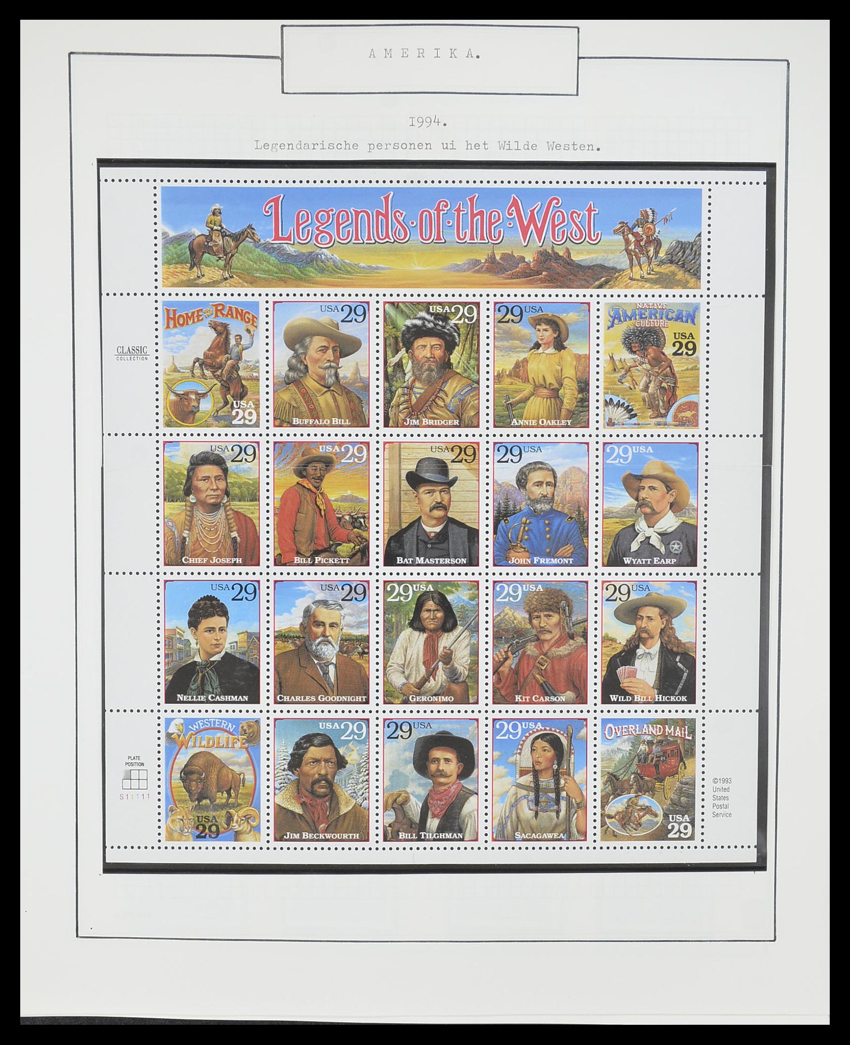 33823 055 - Stamp collection 33823 USA 1989-1998.